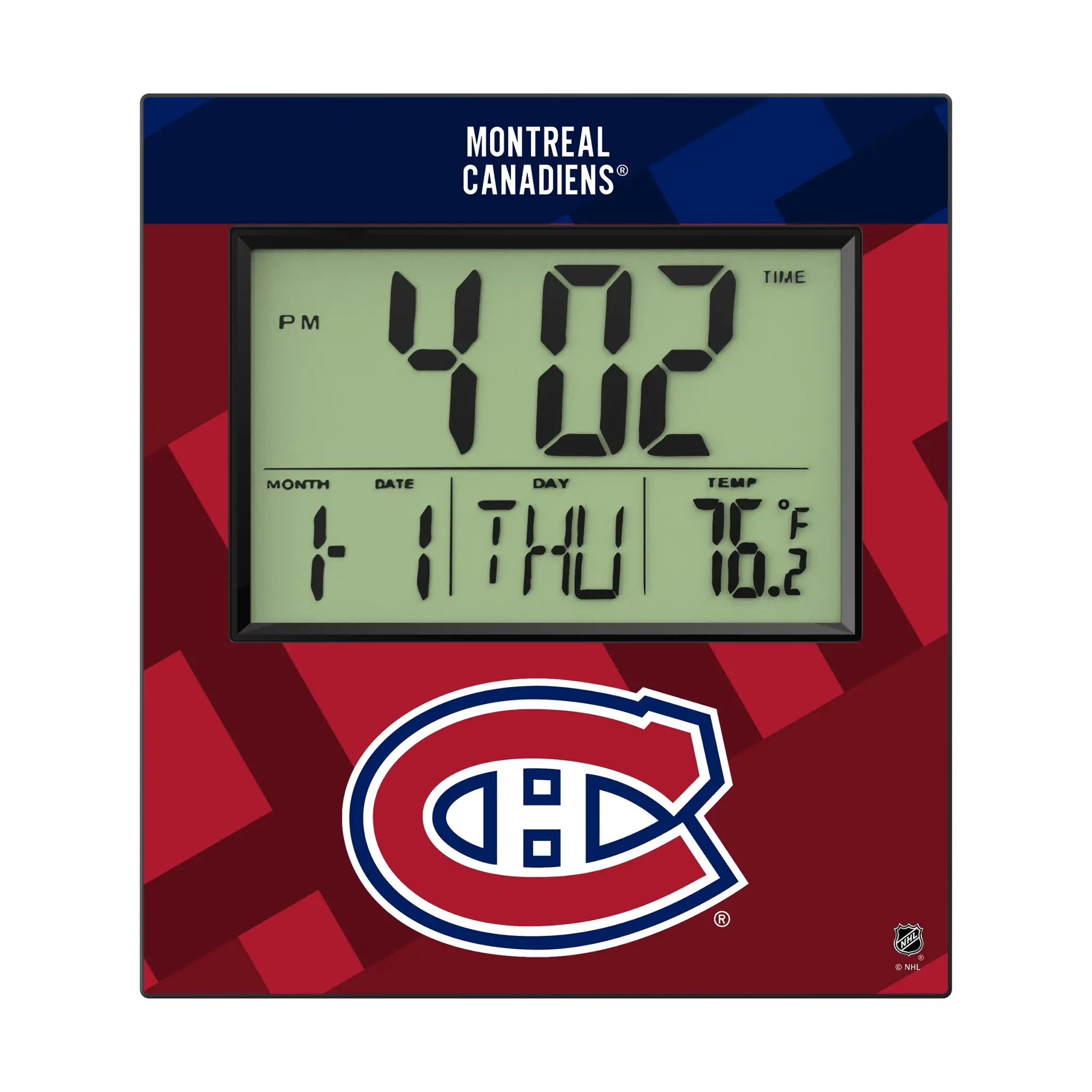 Montreal Canadiens Color Block Wall Clock