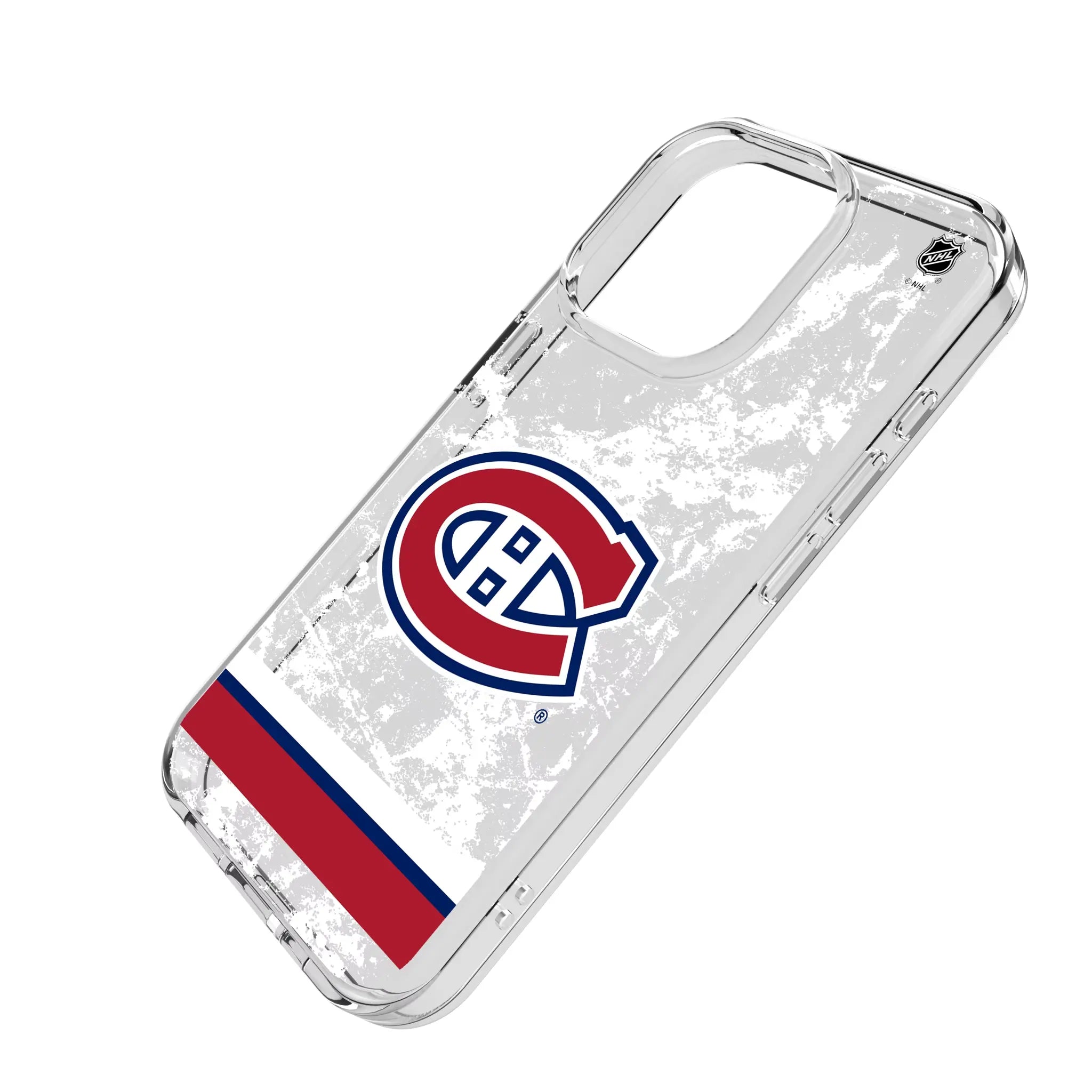 Montreal Canadiens Ice Stripe Clear Phone Case for Apple iPhone