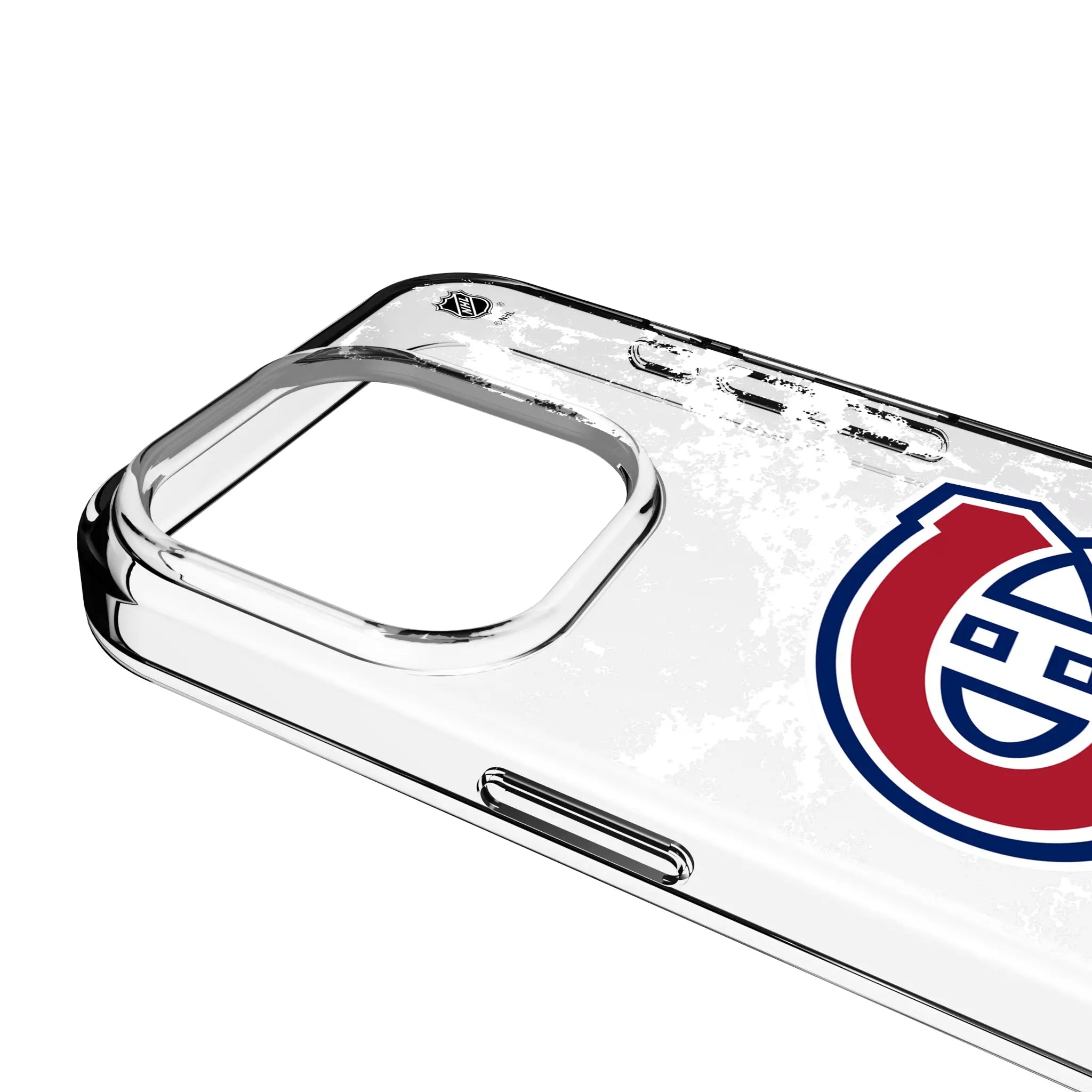 Montreal Canadiens Ice Stripe Clear Phone Case for Apple iPhone