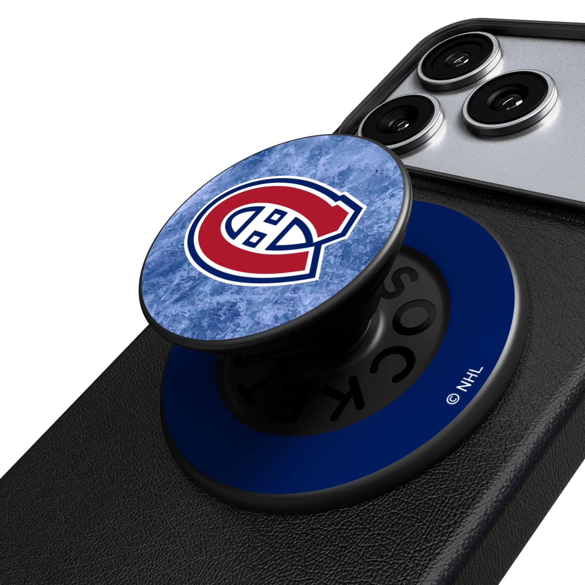 Montreal Canadiens Ice Wordmark PopSockets Magnetic Phone Grip and Stand