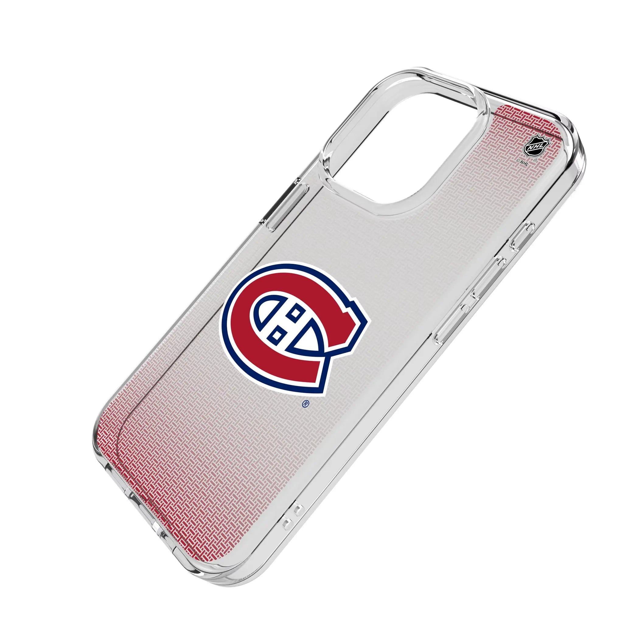 Montreal Canadiens Linen Clear Phone Case for Apple iPhone