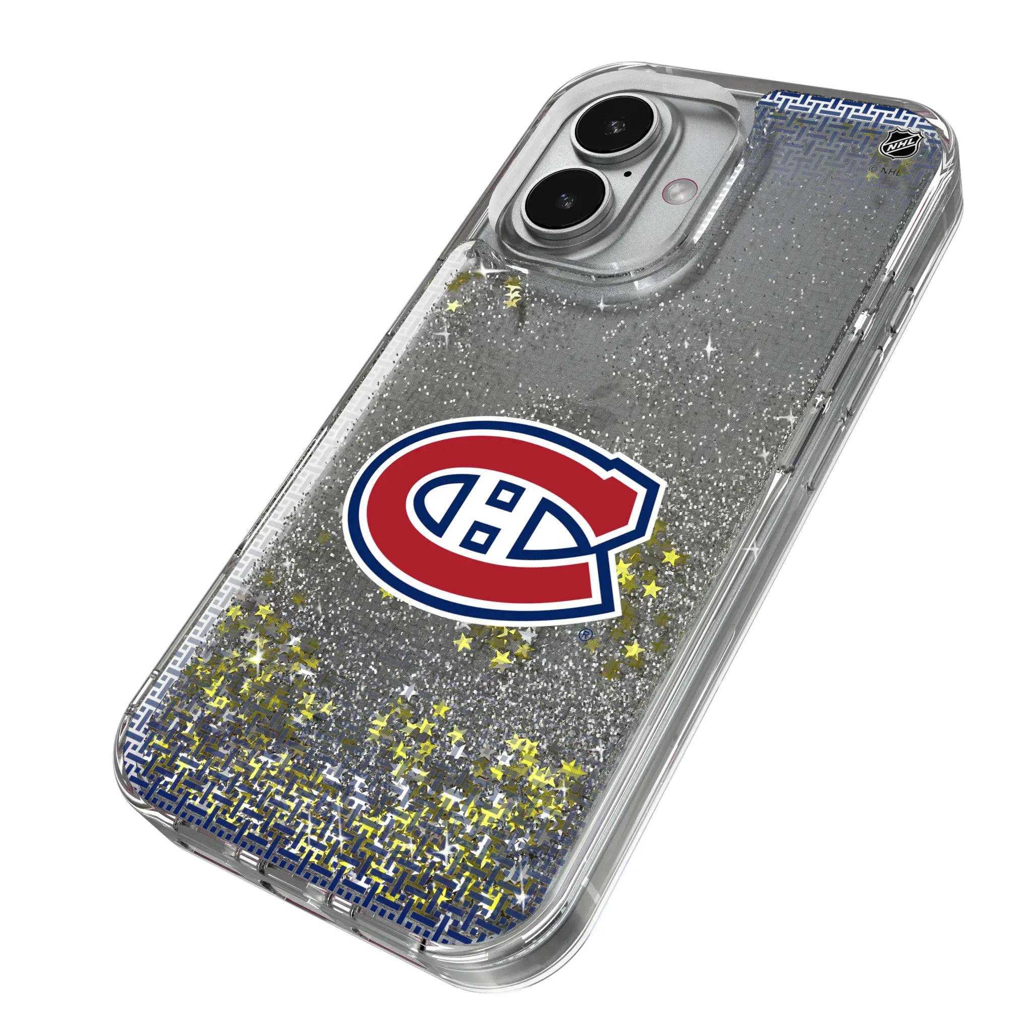 Montreal Canadiens Linen Glitter Phone Case