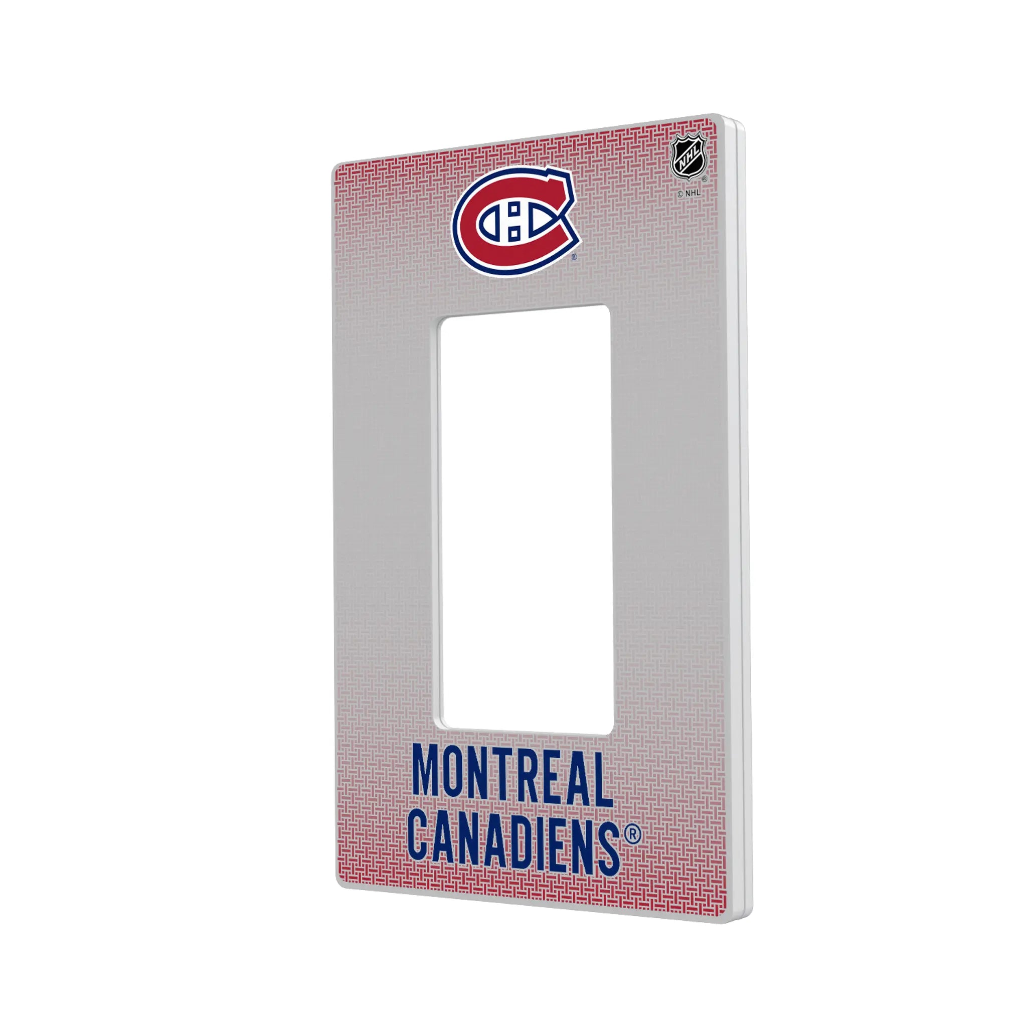 Montreal Canadiens Linen Hidden-Screw Light Switch Plate