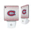 Montreal Canadiens Linen Night Light 2-Pack
