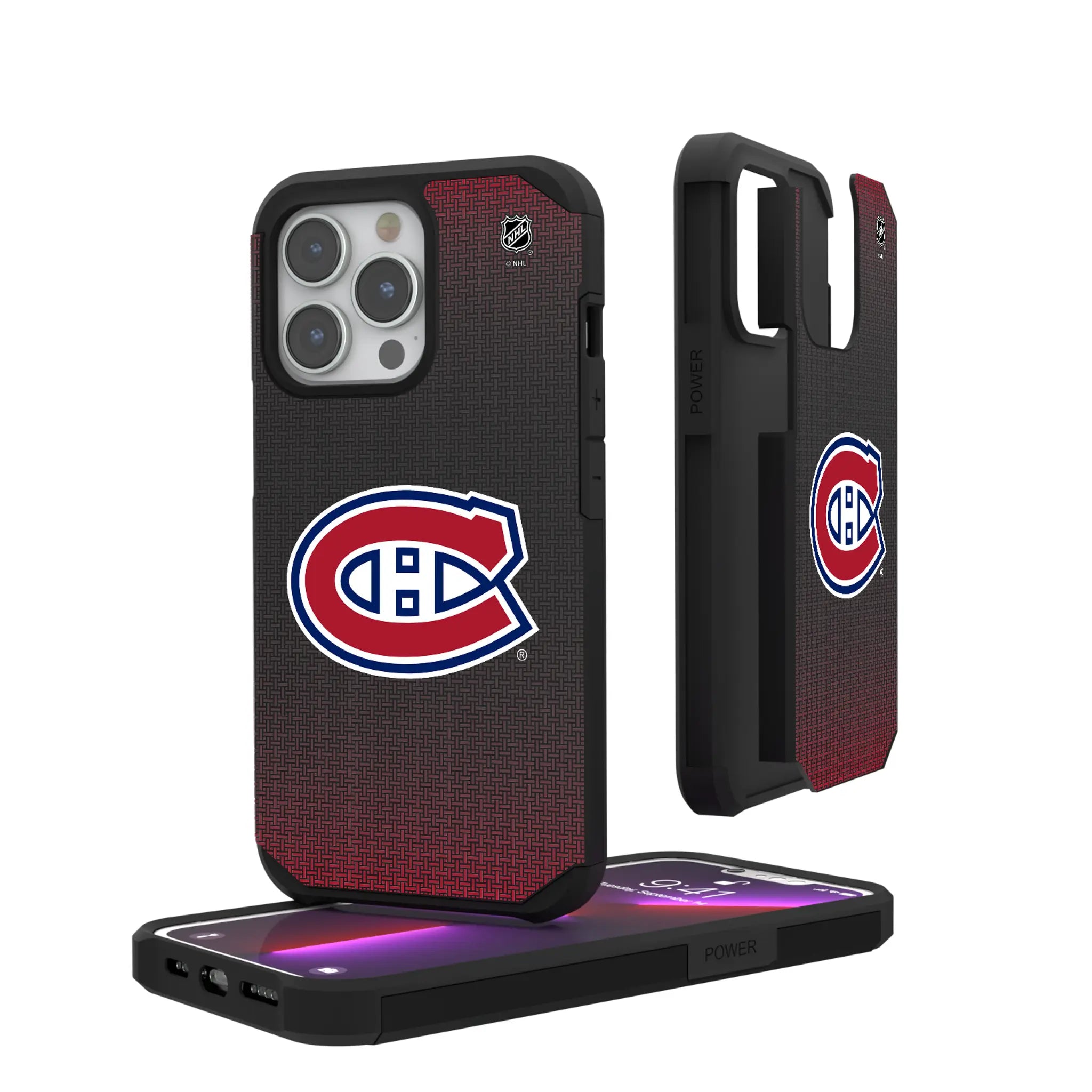 Montreal Canadiens Linen Rugged Phone Case