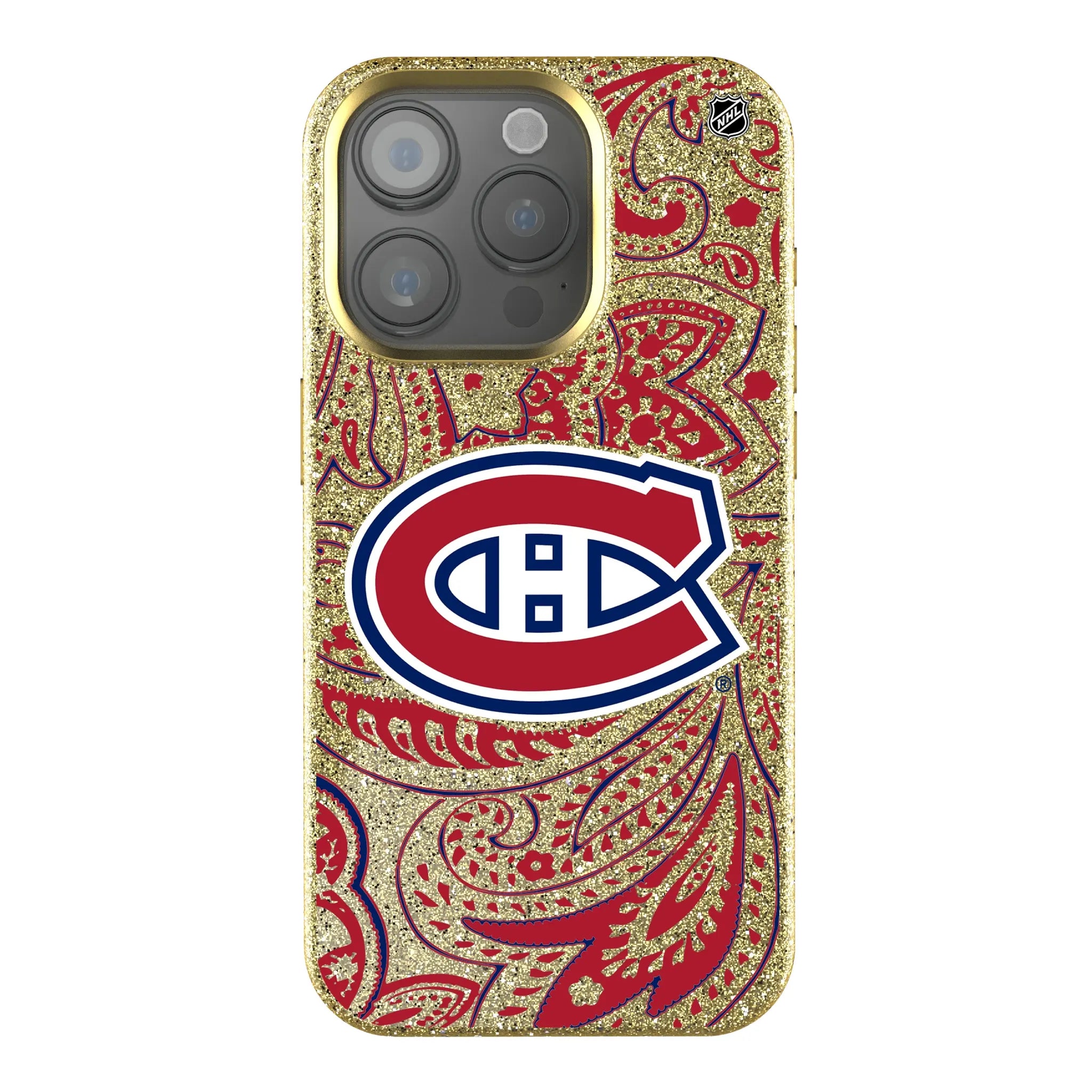 Montreal Canadiens Paisley Bling Phone Case