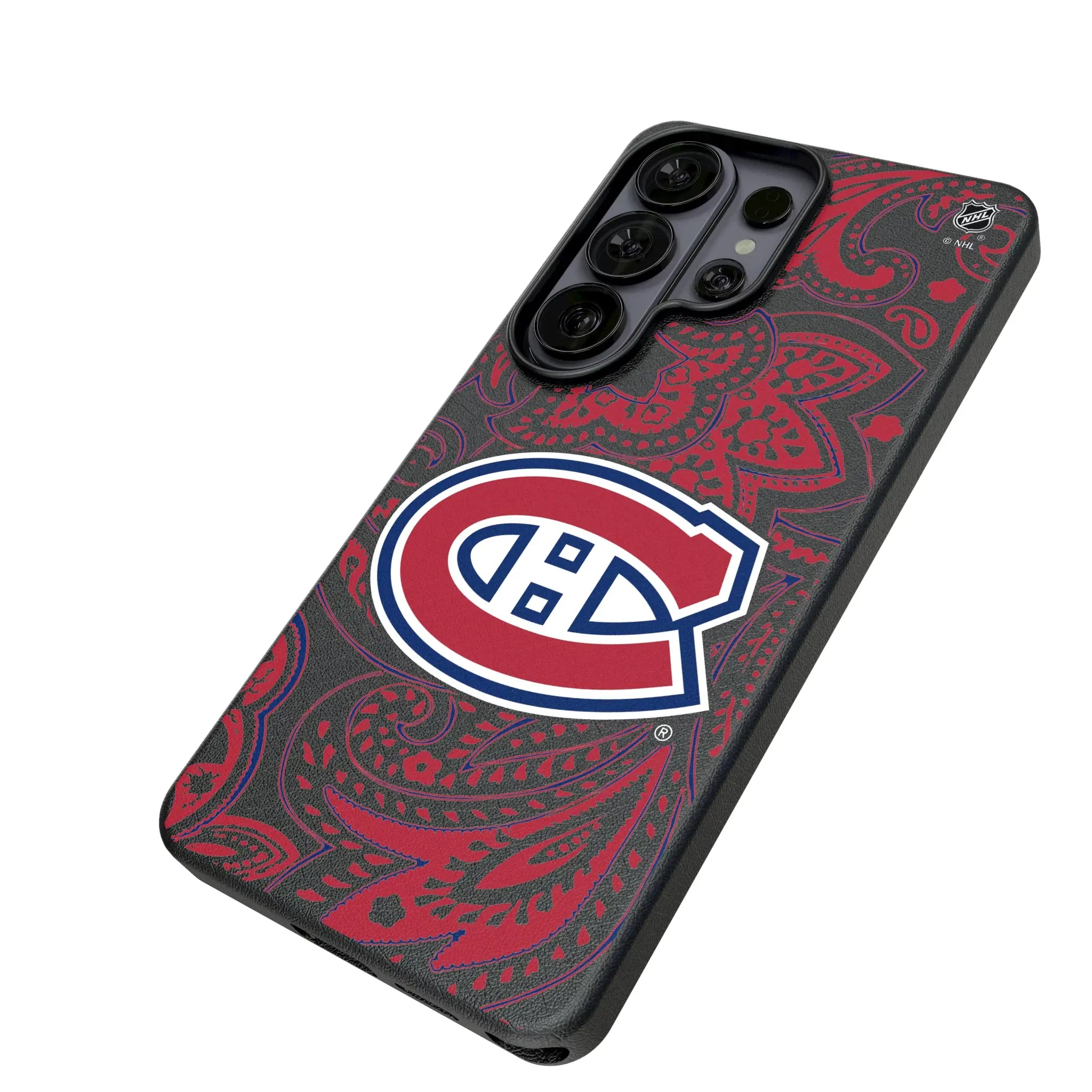 Montreal Canadiens Paisley MagSafe Compatible Phone Case for Samsung Galaxy
