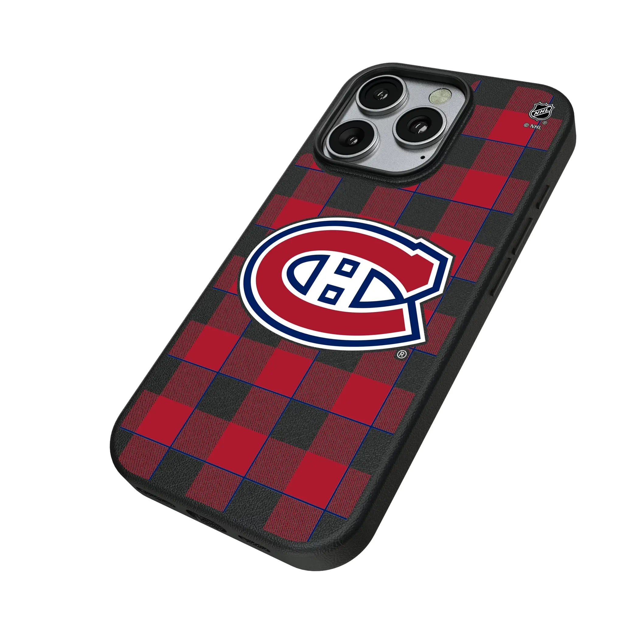 Montreal Canadiens Plaid MagSafe Compatible Phone Case for Apple iPhone