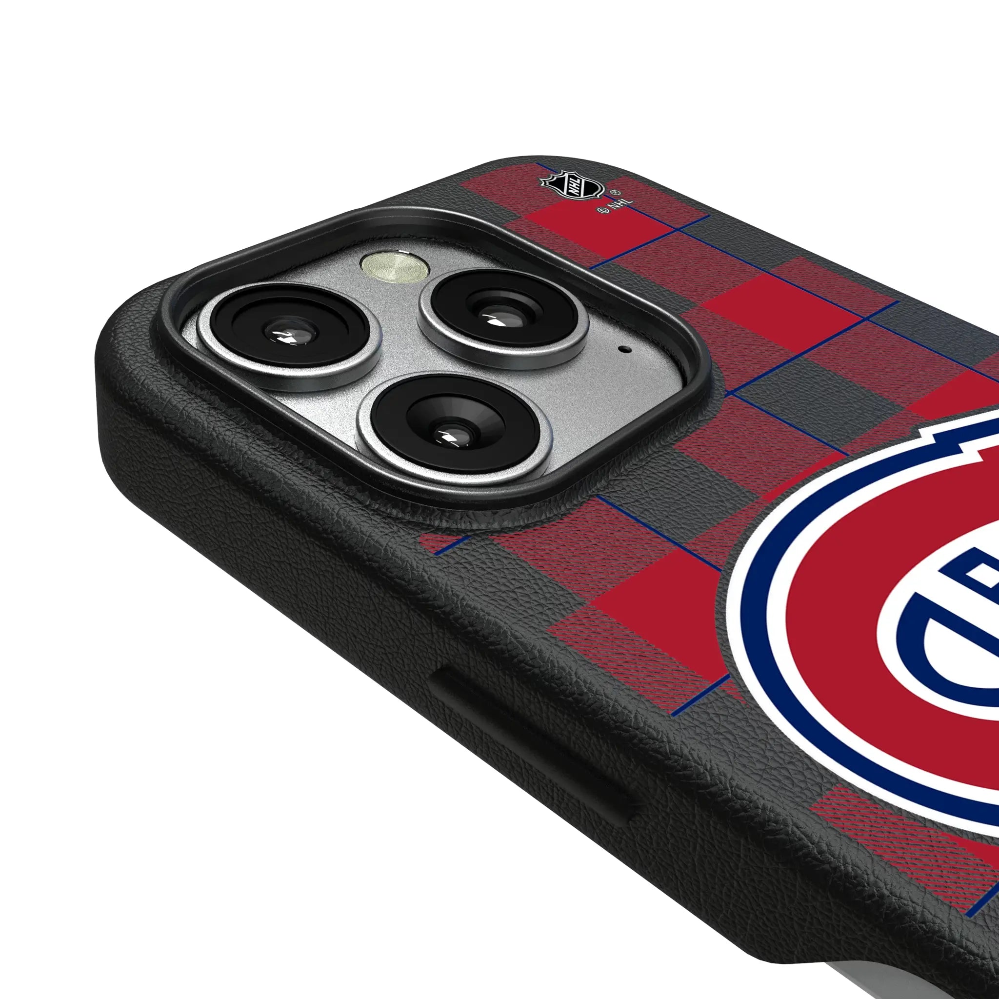 Montreal Canadiens Plaid MagSafe Compatible Phone Case for Apple iPhone