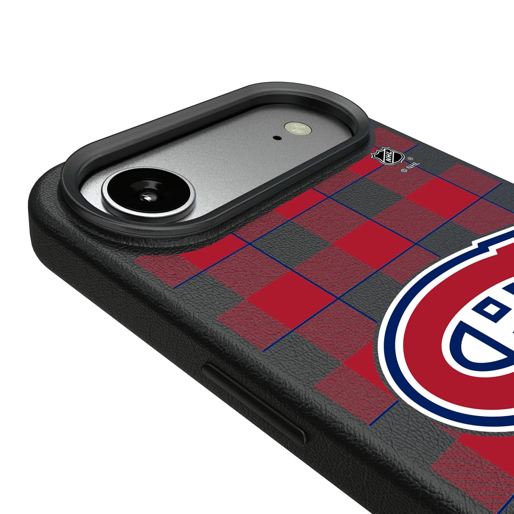 Montreal Canadiens Plaid MagSafe Compatible Phone Case for Apple iPhone