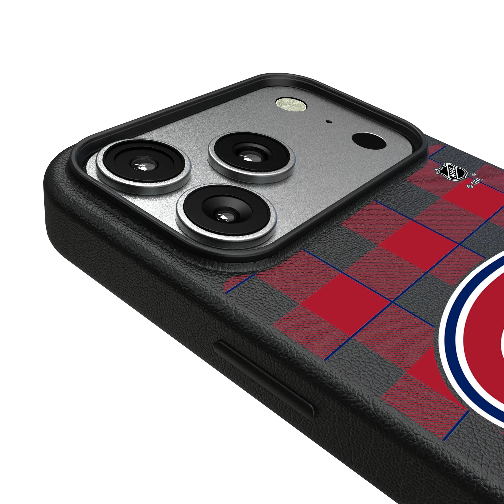 Montreal Canadiens Plaid MagSafe Compatible Phone Case for Apple iPhone
