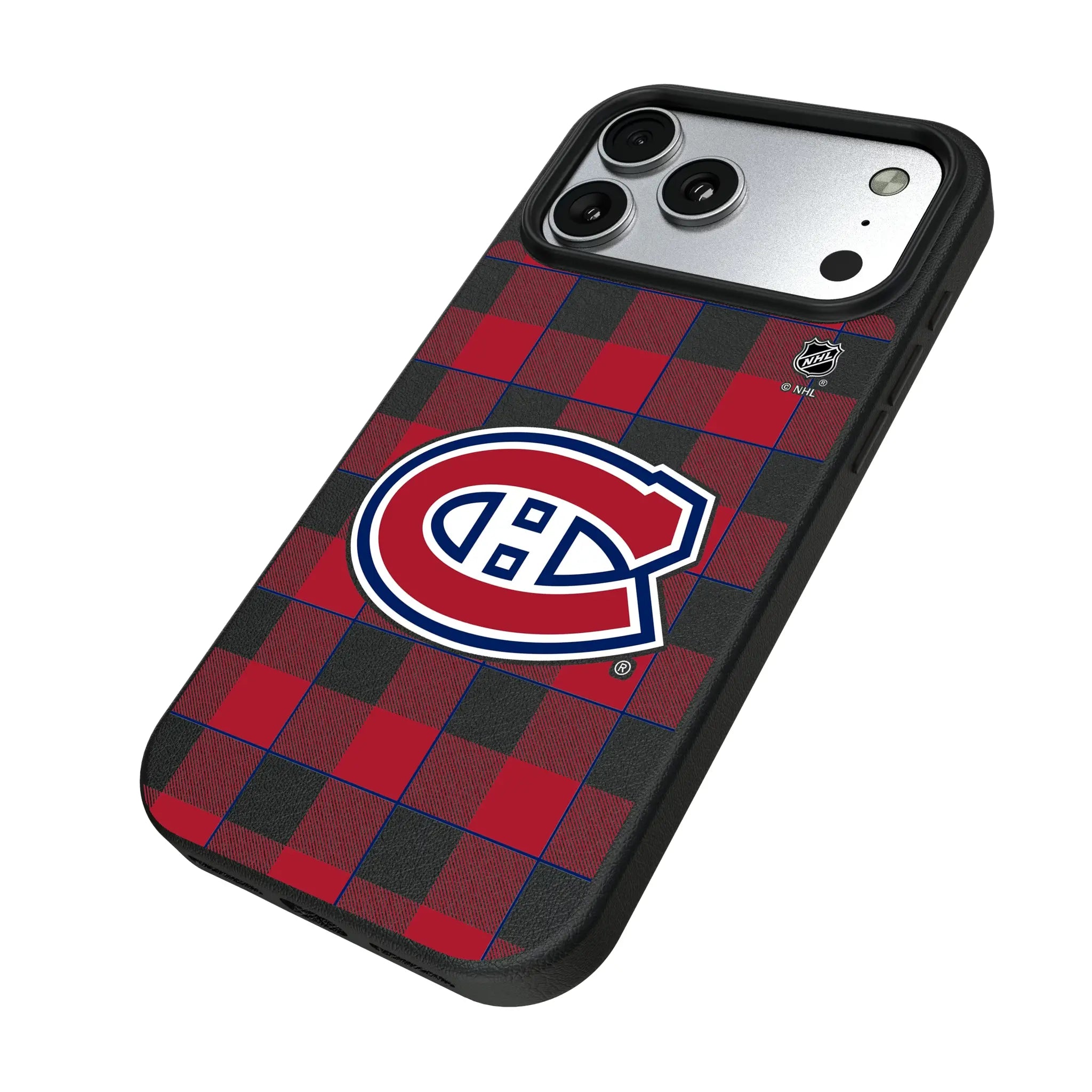 Montreal Canadiens Plaid MagSafe Compatible Phone Case for Apple iPhone