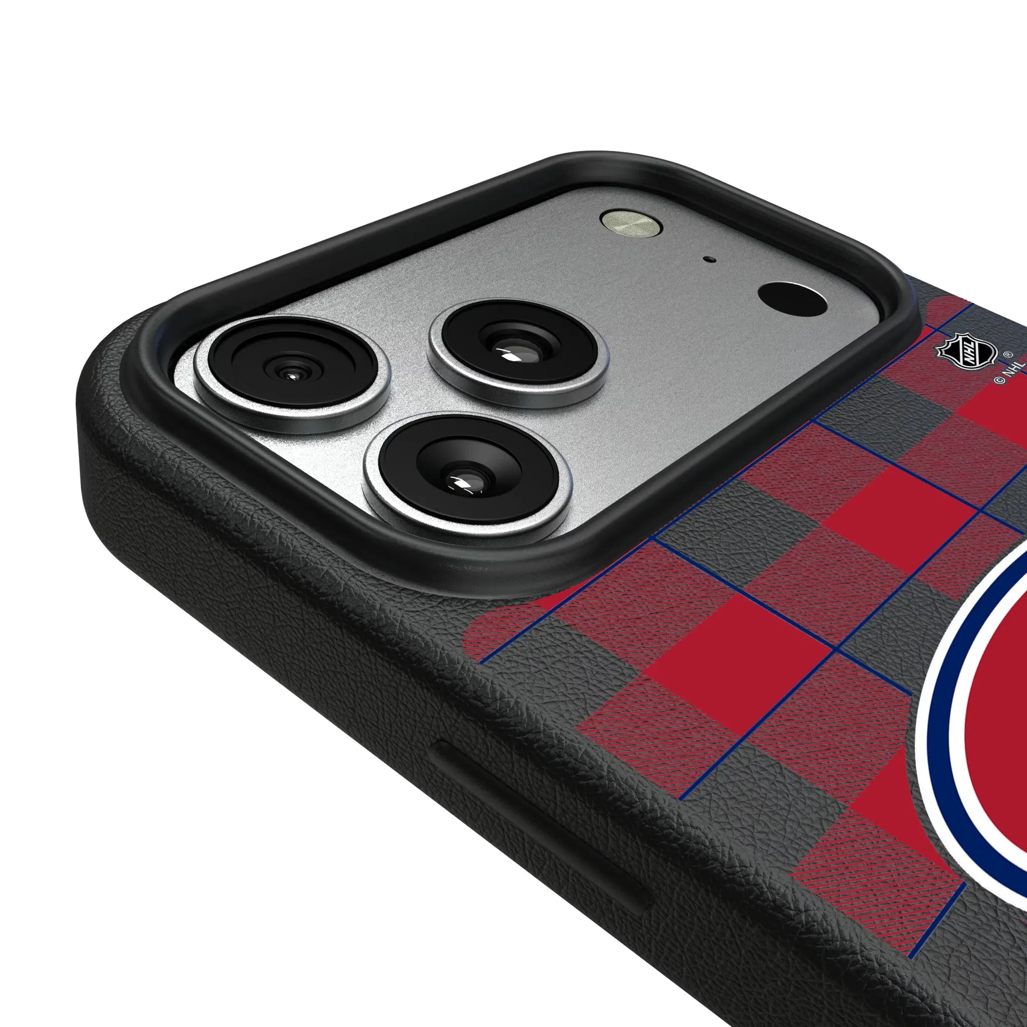 Montreal Canadiens Plaid MagSafe Compatible Phone Case for Apple iPhone