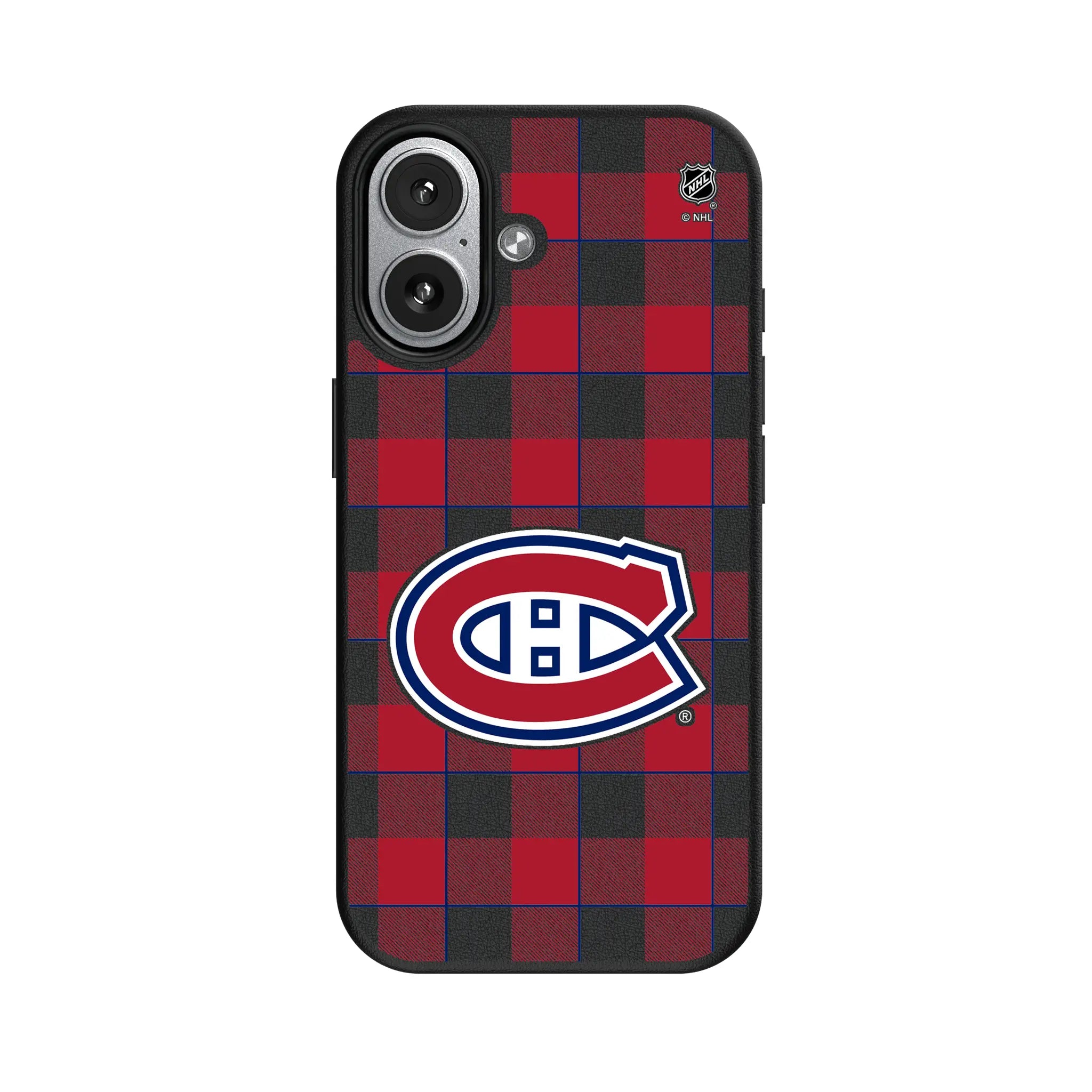 Montreal Canadiens Plaid MagSafe Compatible Phone Case for Apple iPhone