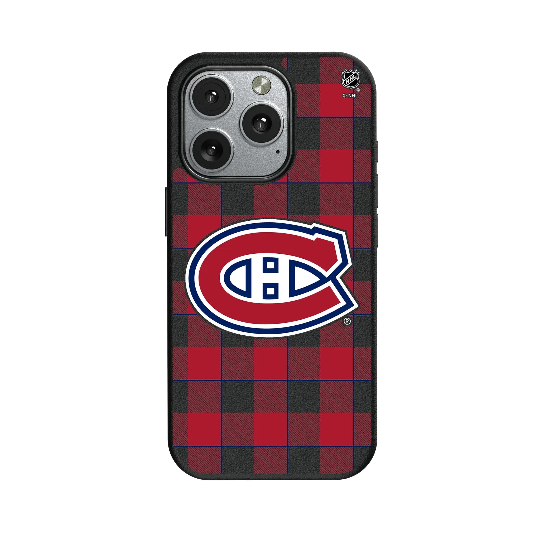 Montreal Canadiens Plaid MagSafe Compatible Phone Case for Apple iPhone