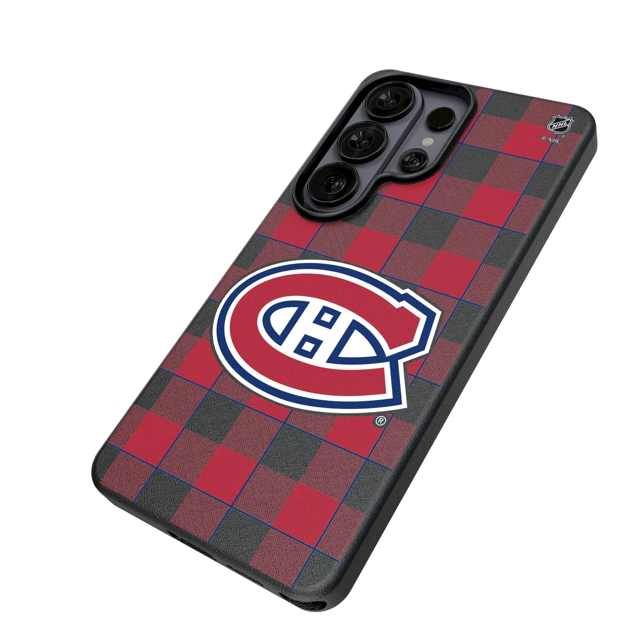 Montreal Canadiens Plaid MagSafe Compatible Phone Case for Samsung Galaxy