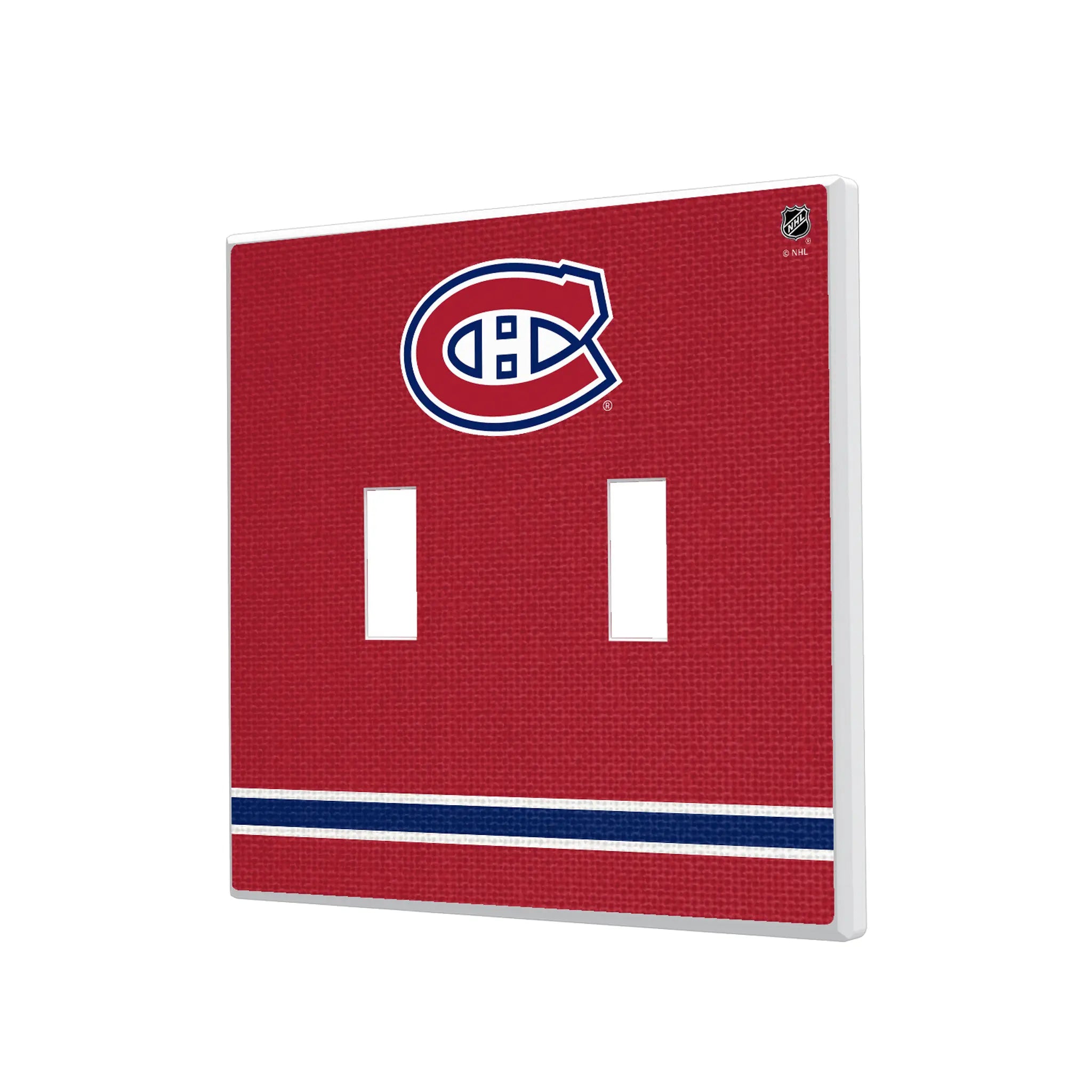 Montreal Canadiens Stripe Hidden-Screw Light Switch Plate