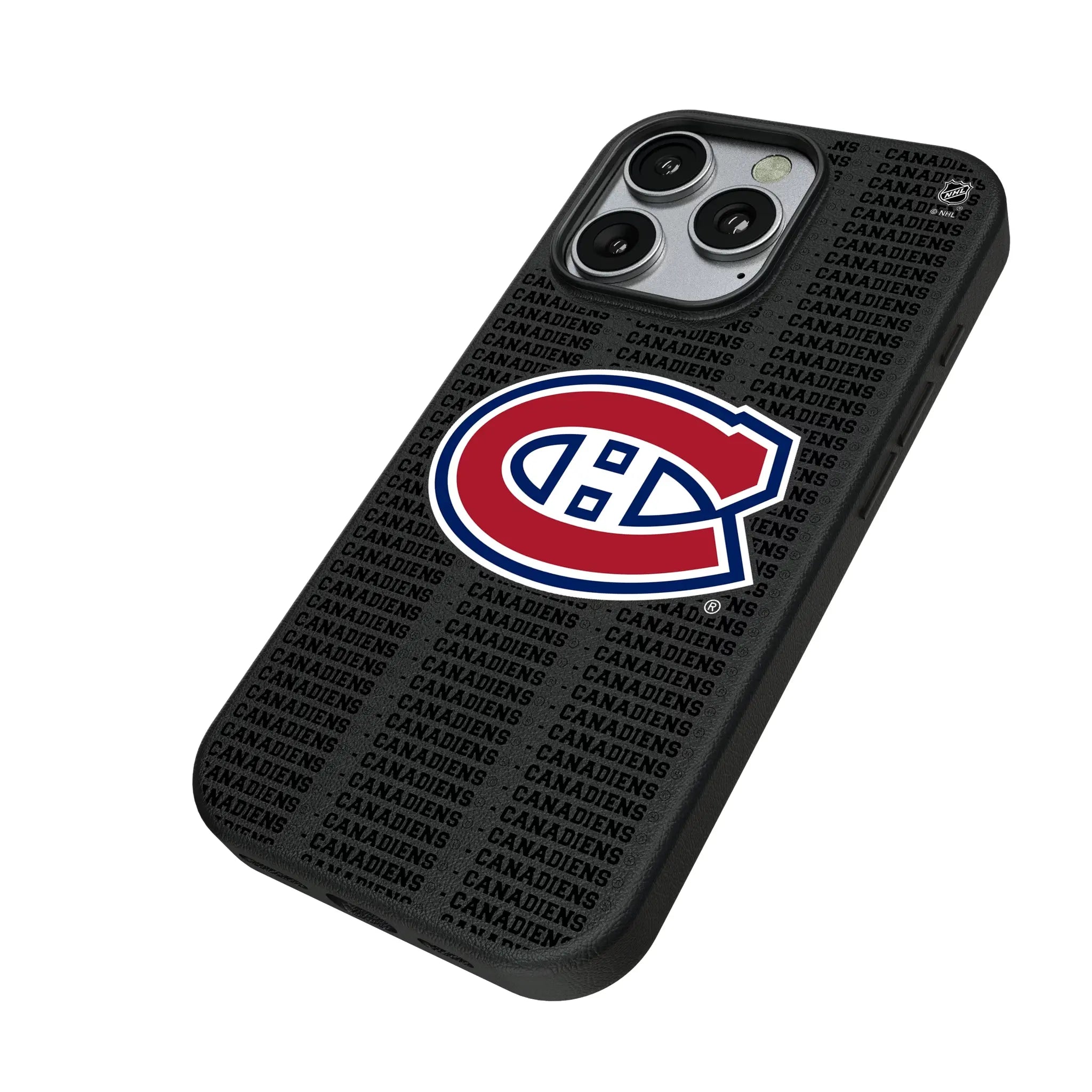 Montreal Canadiens Text Backdrop MagSafe Compatible Phone Case for Apple iPhone