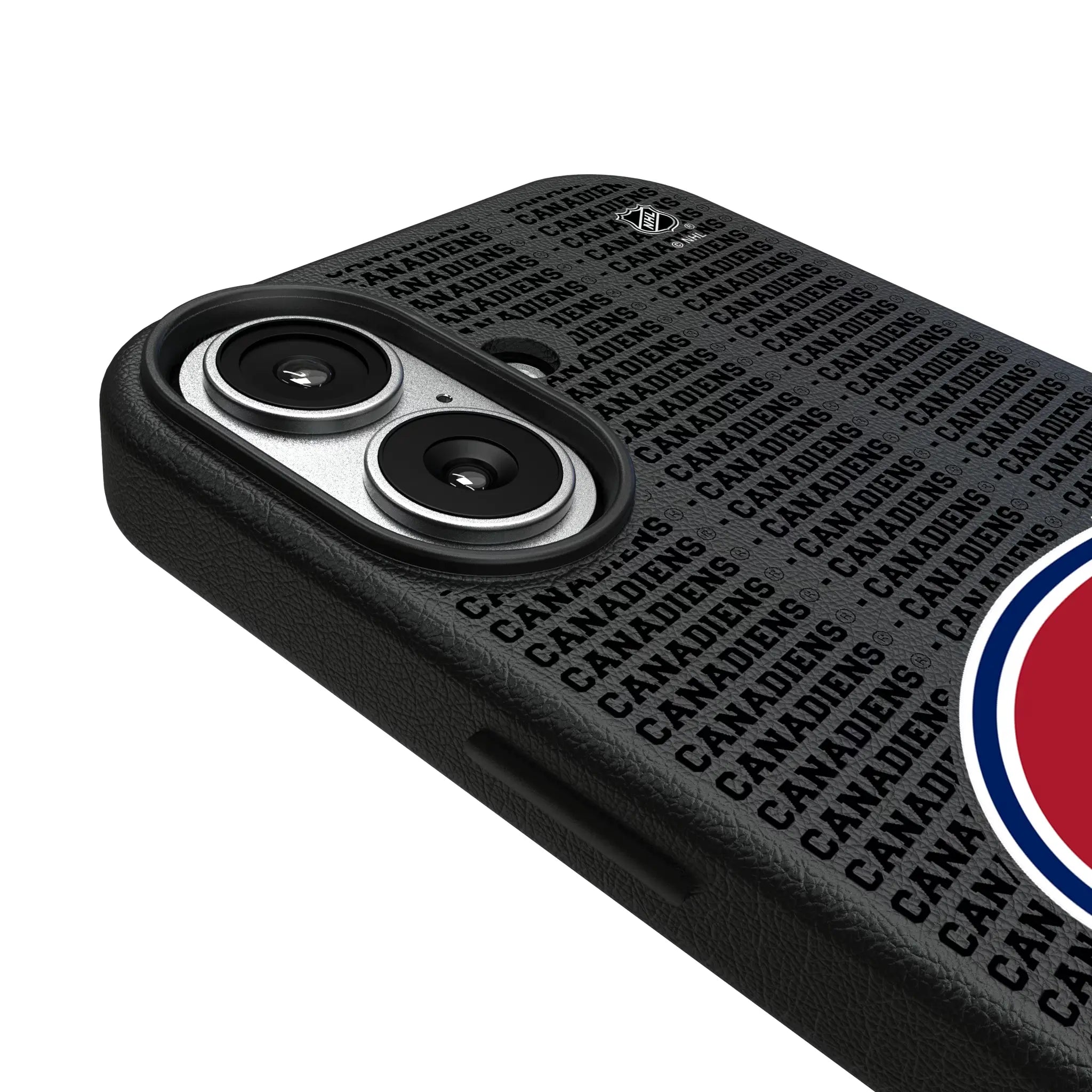 Montreal Canadiens Text Backdrop MagSafe Compatible Phone Case for Apple iPhone