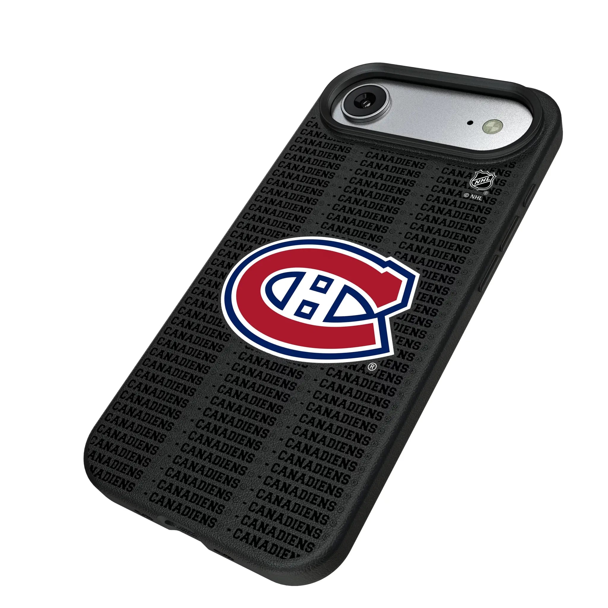 Montreal Canadiens Text Backdrop MagSafe Compatible Phone Case for Apple iPhone