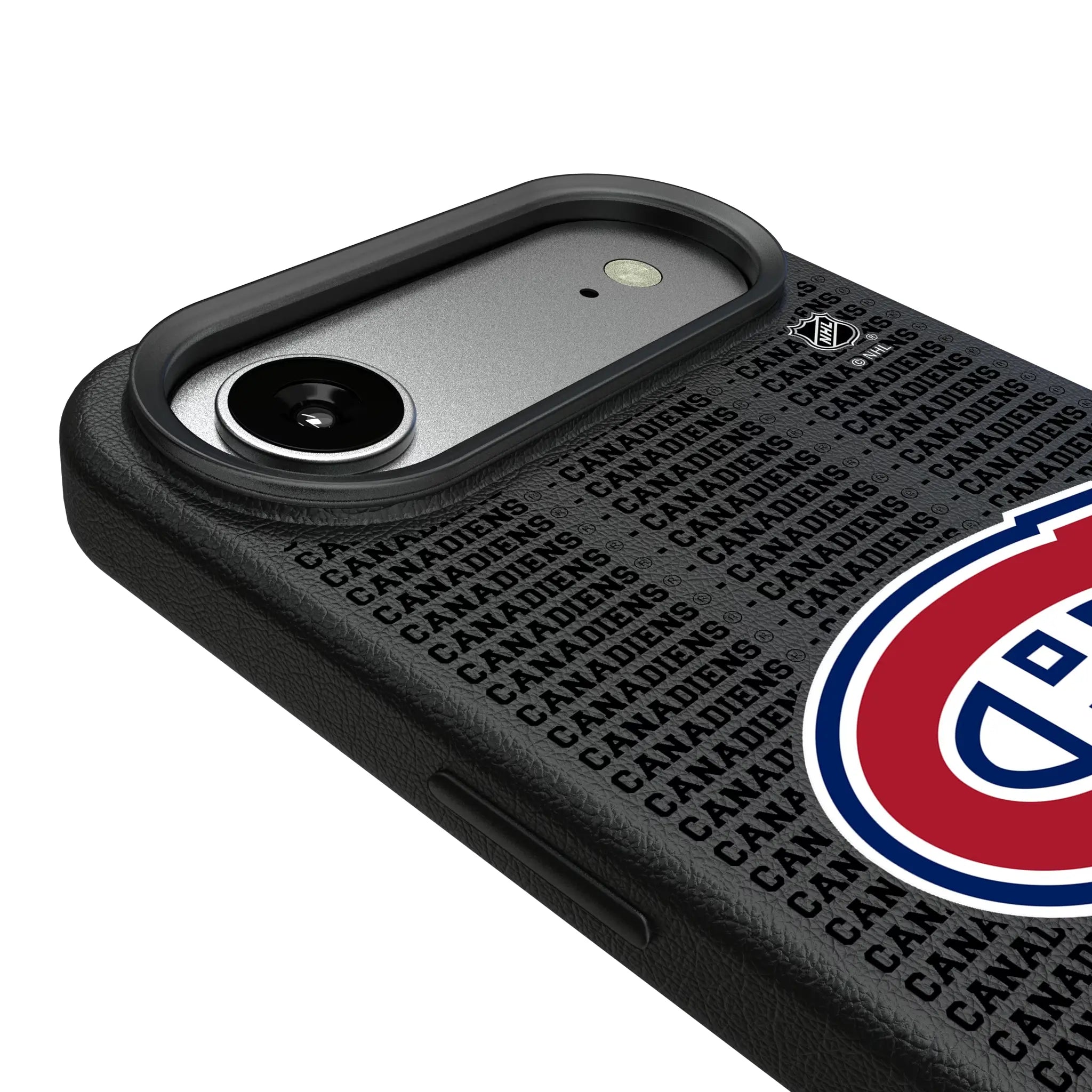 Montreal Canadiens Text Backdrop MagSafe Compatible Phone Case for Apple iPhone