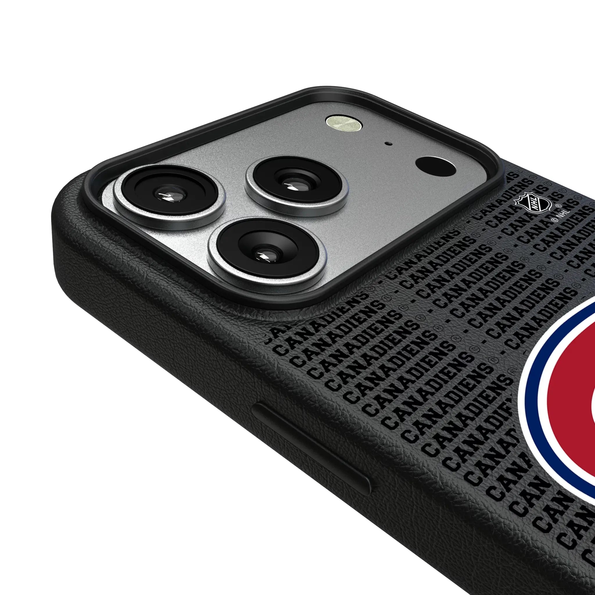 Montreal Canadiens Text Backdrop MagSafe Compatible Phone Case for Apple iPhone