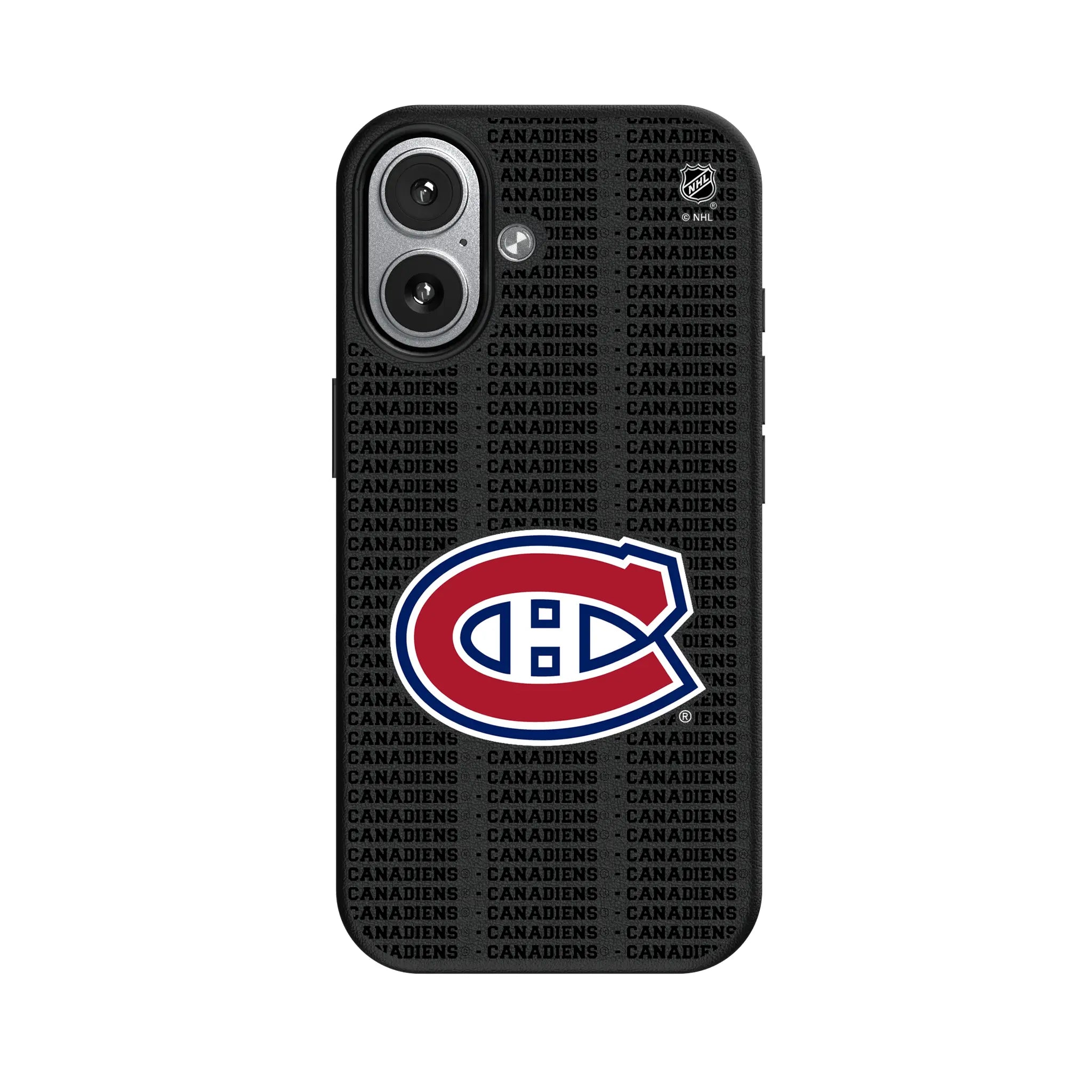 Montreal Canadiens Text Backdrop MagSafe Compatible Phone Case for Apple iPhone