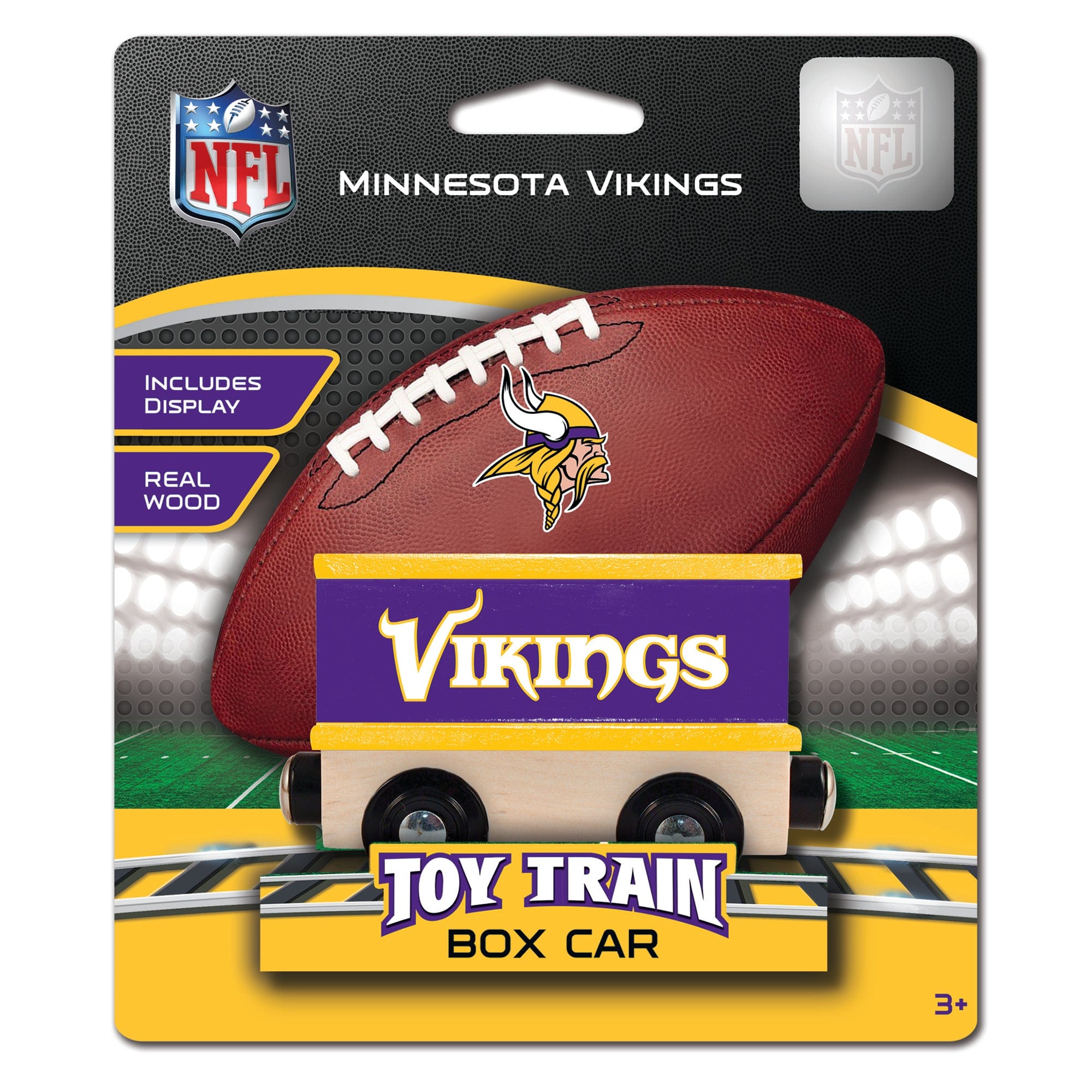 Minnesota Vikings Toy Train Box Car - Official NFL Collectible - Sports Gifts, Sports Memorabilia, Sports Collectibles, Fan Shop