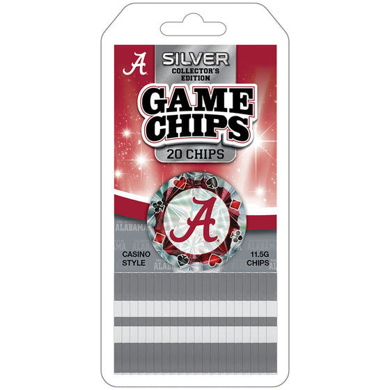 Alabama Crimson Tide 20 Piece Poker Chips - 757 Sports Collectibles