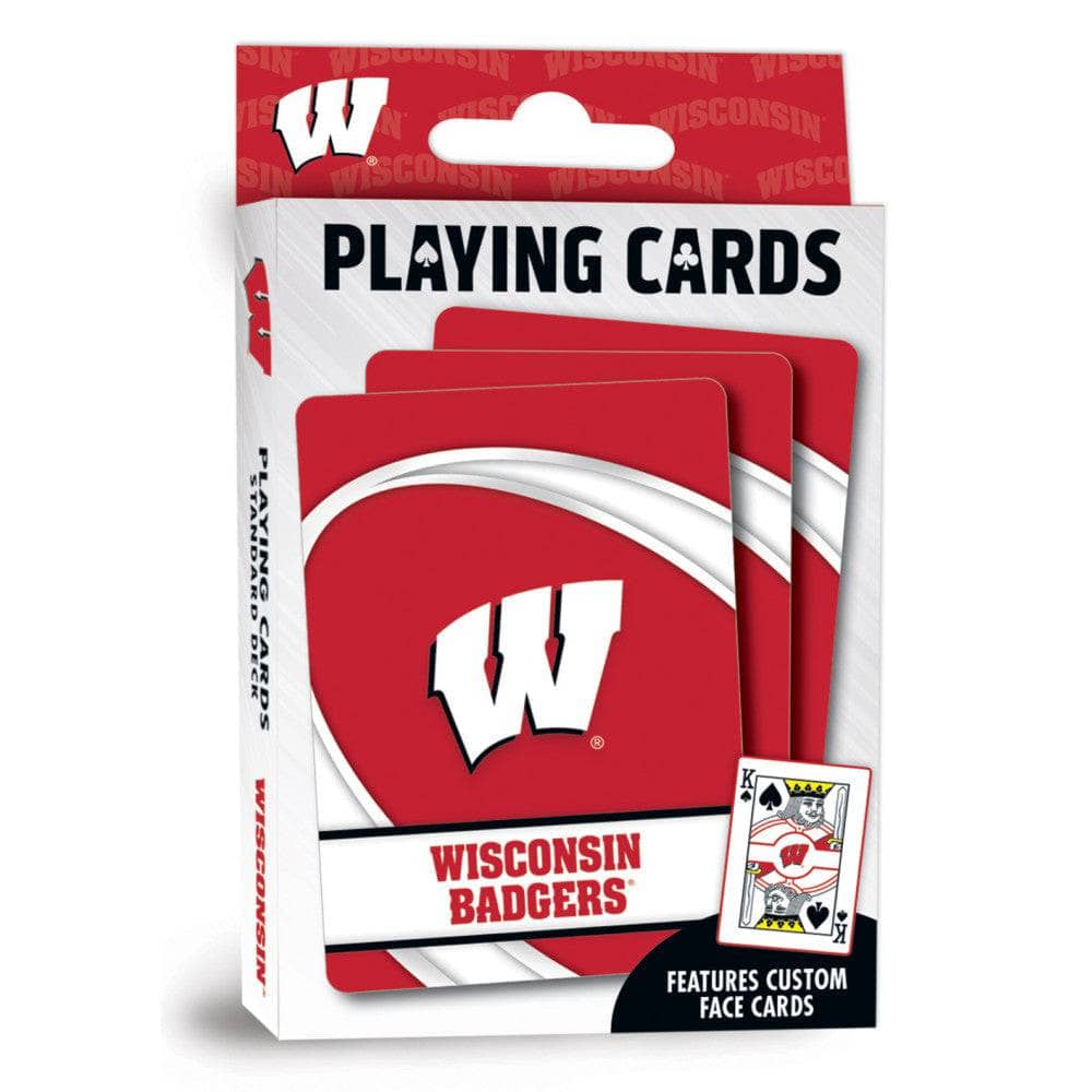 Wisconsin Badgers 54-Card Deck Playing Cards - Sports Gifts, Sports Memorabilia, Sports Collectibles, Fan Shop