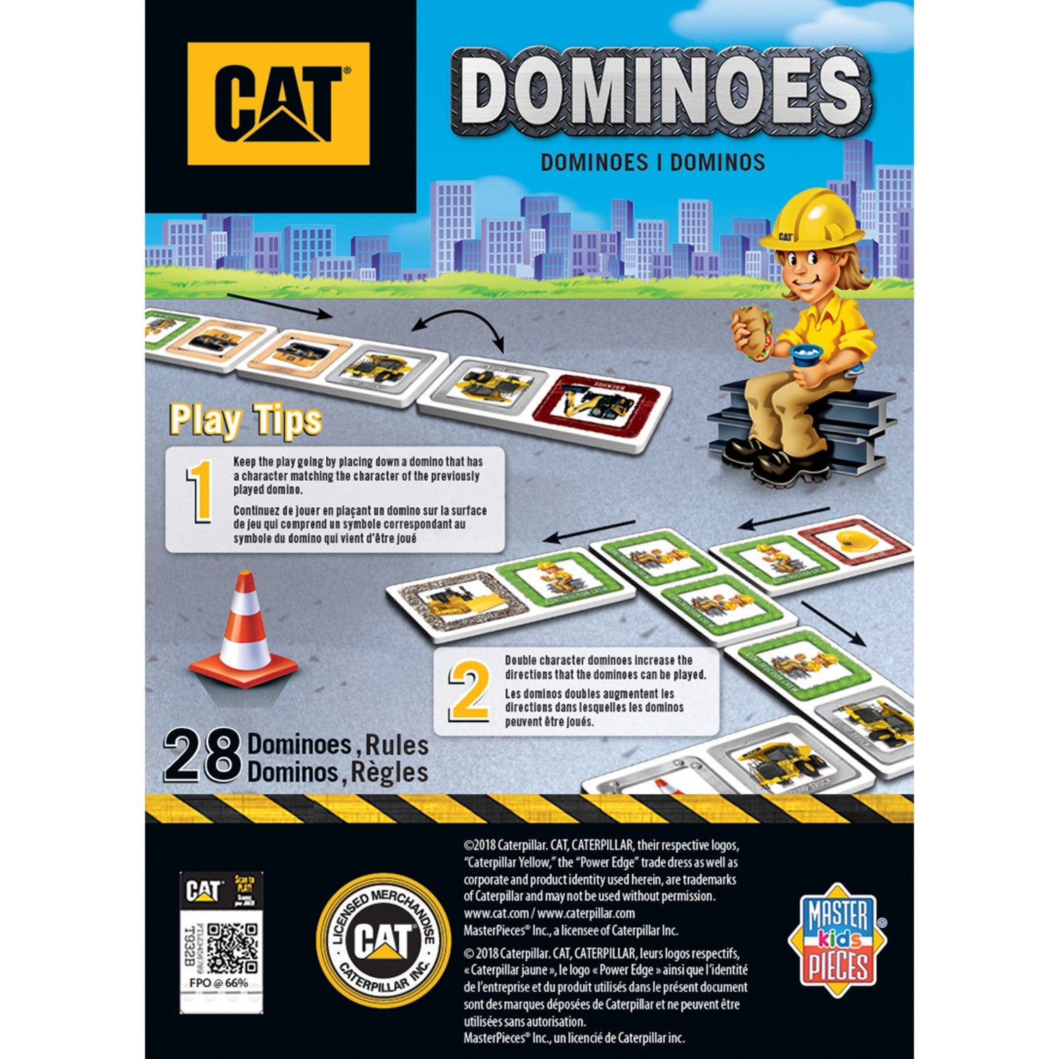 CAT - Caterpillar Picture Dominoes - 757 Sports Collectibles