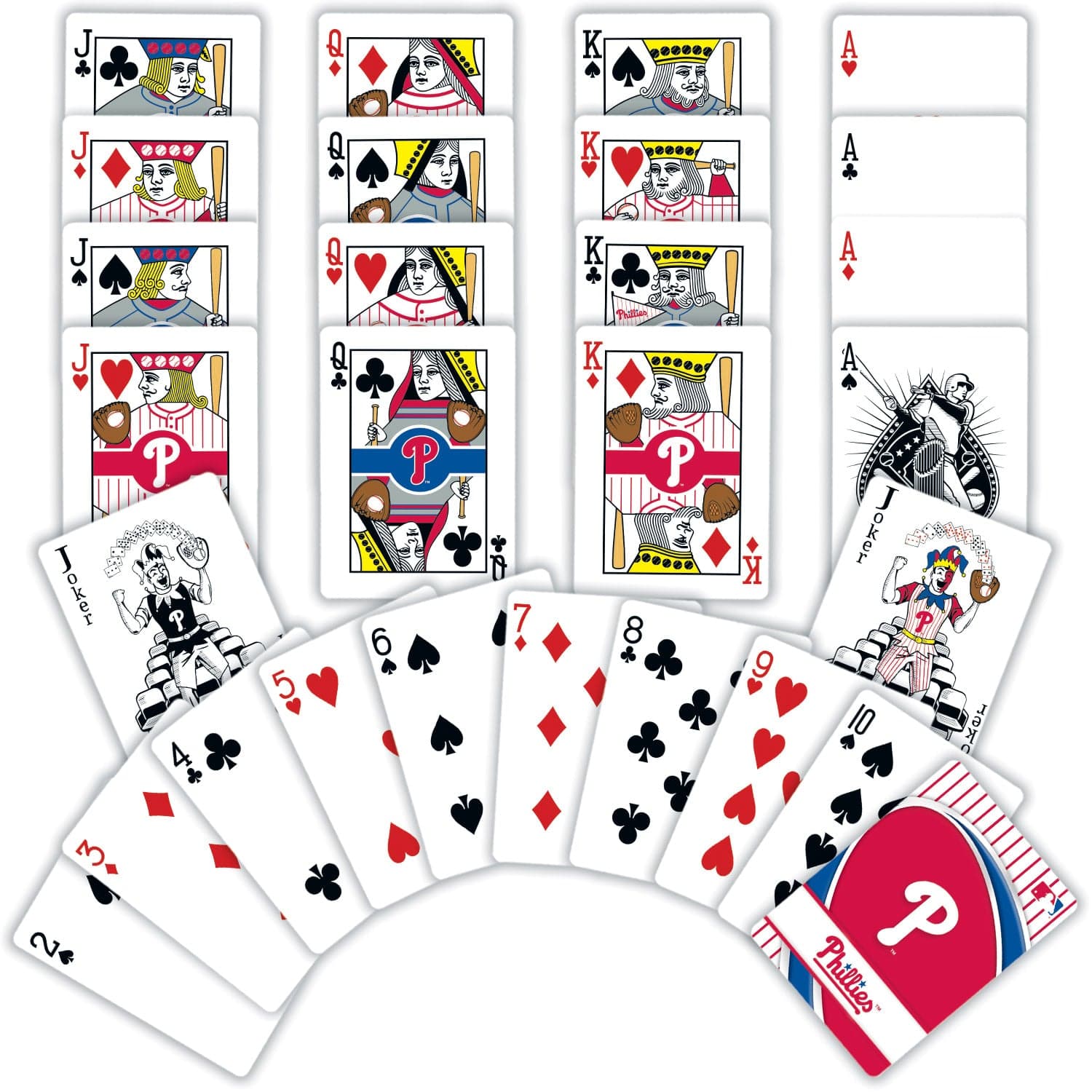 Philadelphia Phillies 54-Card Deck Playing Cards - Sports Gifts, Sports Memorabilia, Sports Collectibles, Fan Shop
