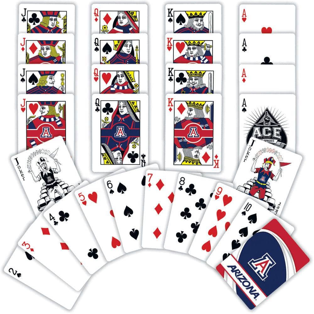 Arizona Wildcats Official Playing Cards - 54 Card Deck - Sports Gifts, Sports Memorabilia, Sports Collectibles, Fan Shop