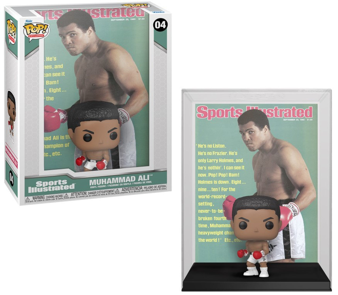 Muhammad Ali (Boxing) Funko Pop! Sports Illustrated Cover - Sports Collectibles, Sports Memorabilia, Sports Fan Shop, Sports Gifts