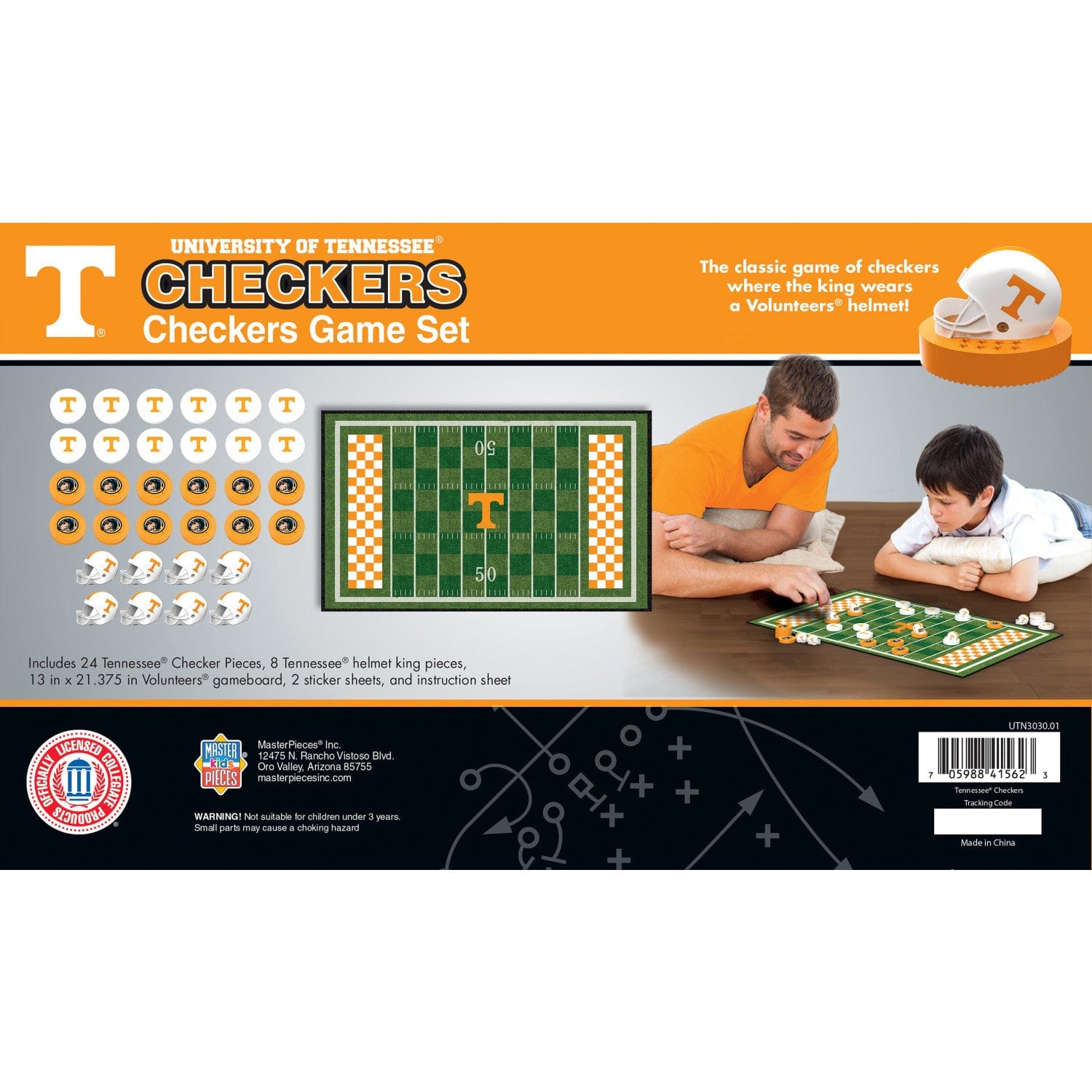 Tennessee Volunteers Checkers Game - Sports Gifts, Sports Memorabilia, Sports Collectibles, Fan Shop