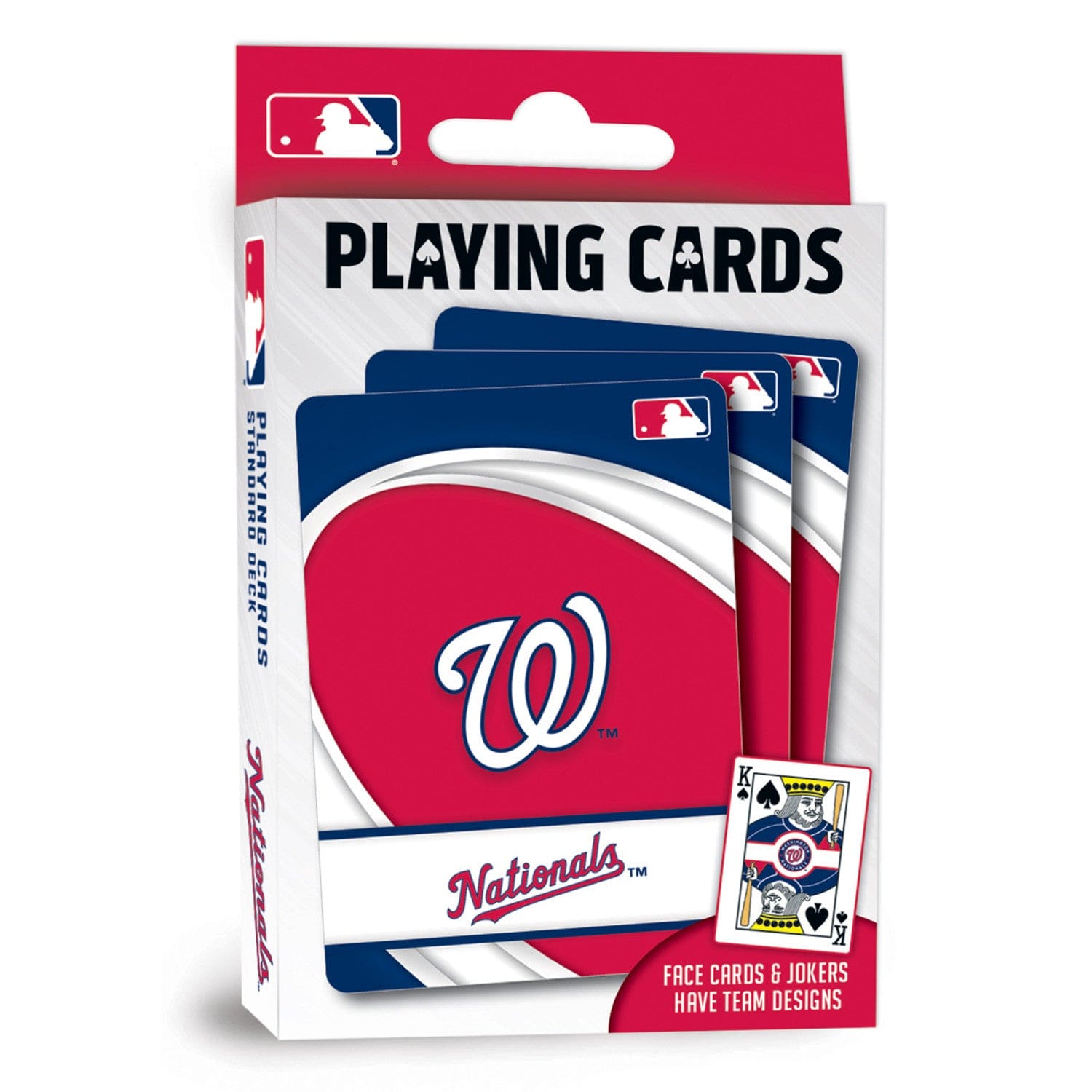 Washington Nationals Official Playing Cards - 54 Card Deck - Sports Gifts, Sports Memorabilia, Sports Collectibles, Fan Shop