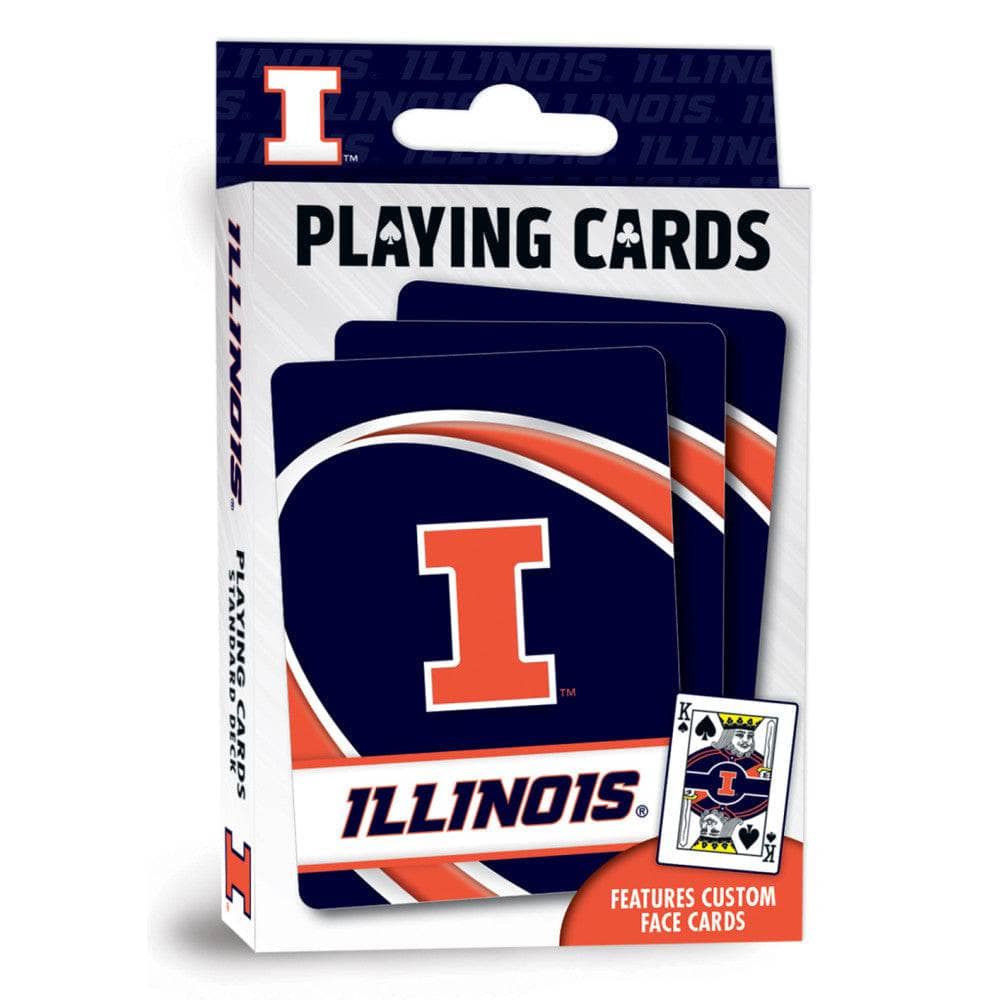 Illinois Fighting Illini Playing Cards - 54-Card Deck - Sports Gifts, Sports Memorabilia, Sports Collectibles, Fan Shop