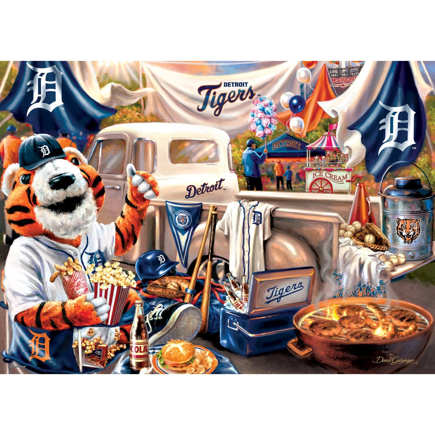 Detroit Tigers Gameday 1000 Piece Jigsaw Puzzle - Sports Gifts, Sports Memorabilia, Sports Collectibles, Fan Shop