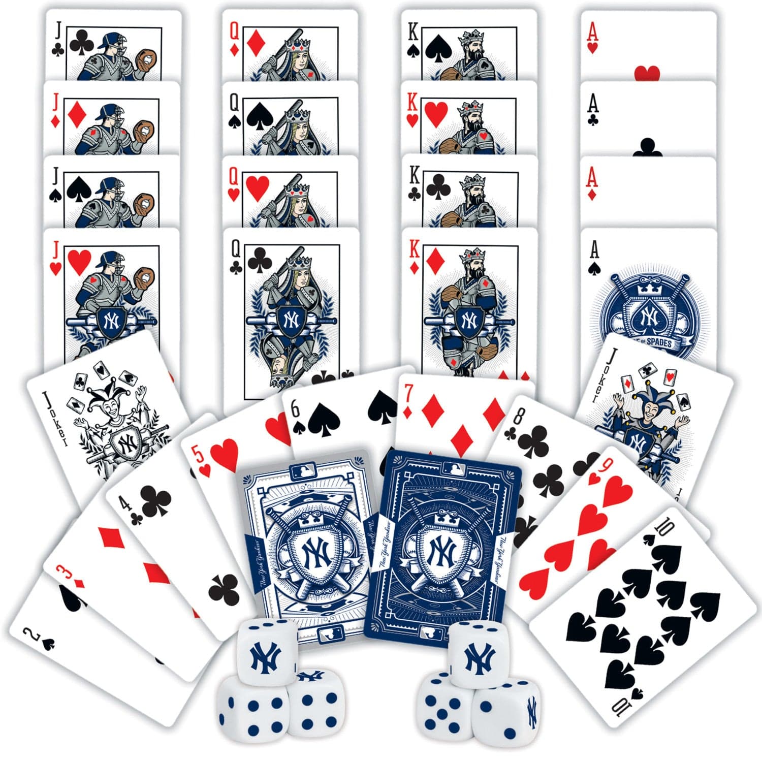 New York Yankees 2-Pack Playing Cards and Dice Set - Sports Gifts, Sports Memorabilia, Sports Collectibles, Fan Shop