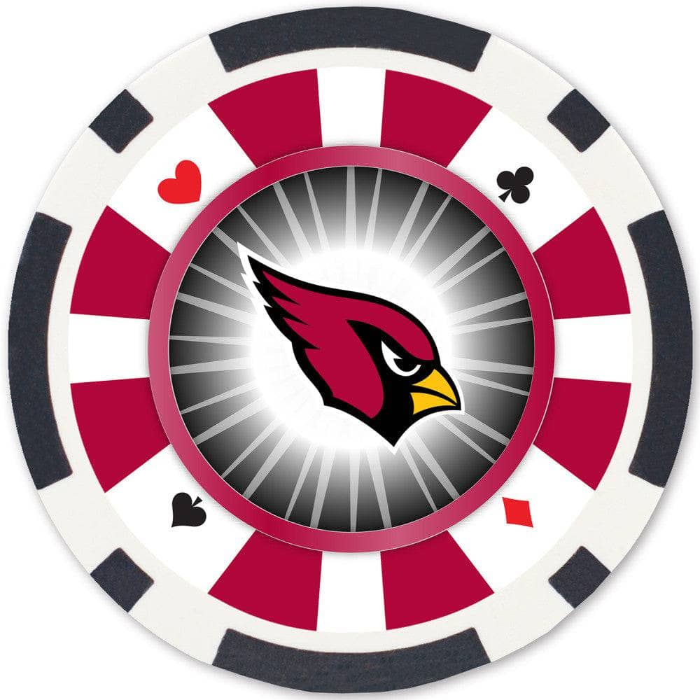 Arizona Cardinals 100-Piece Poker Chip Set - Sports Gifts, Sports Memorabilia, Sports Collectibles, Fan Shop