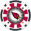 Arizona Cardinals 100-Piece Poker Chip Set - Sports Gifts, Sports Memorabilia, Sports Collectibles, Fan Shop