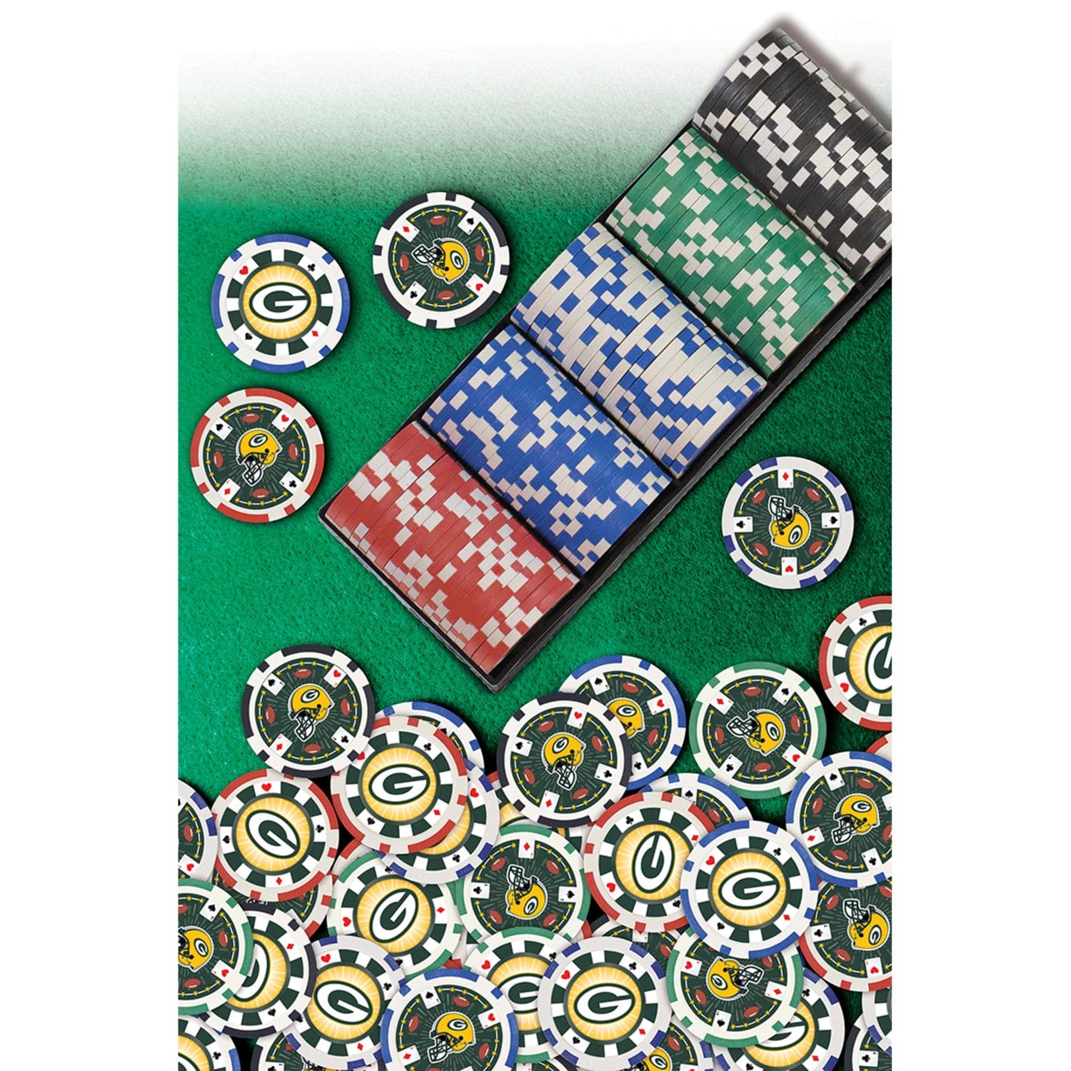 Green Bay Packers 100 Piece Poker Chip Set