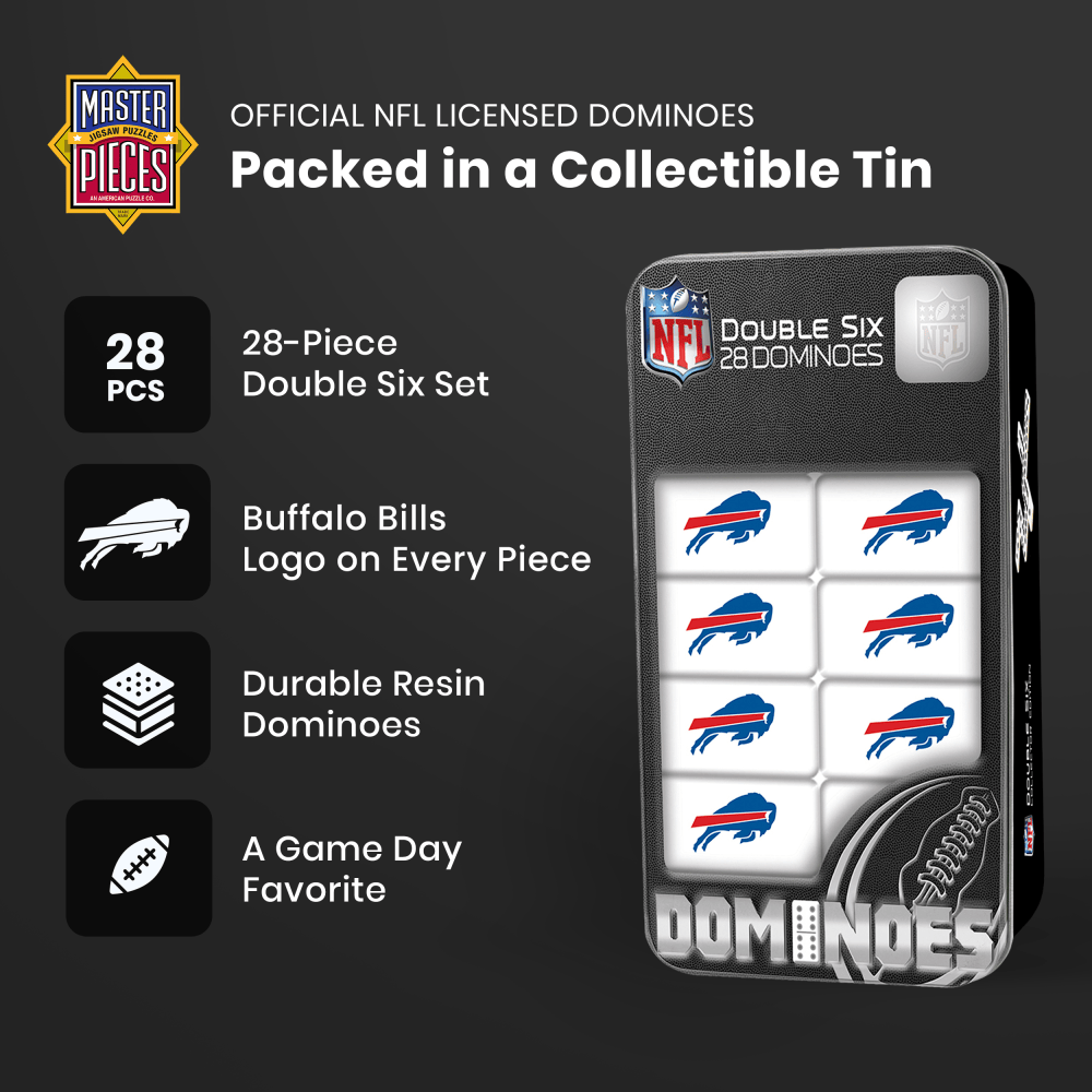 Buffalo Bills Themed Dominoes Set