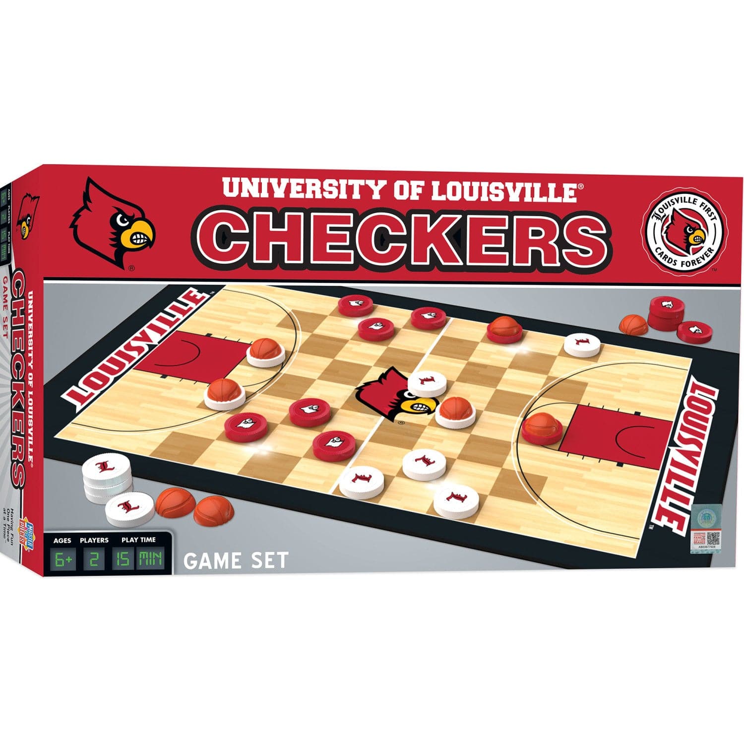 Louisville Cardinals Checkers Game - Sports Gifts, Sports Memorabilia, Sports Collectibles, Fan Shop