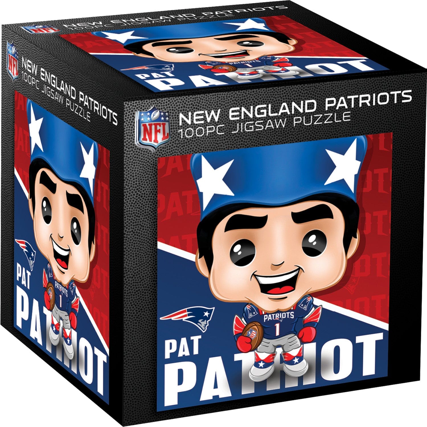 Pat Patriot - New England Patriots 100-Piece Jigsaw Puzzle - Sports Gifts, Sports Memorabilia, Sports Collectibles, Fan Shop