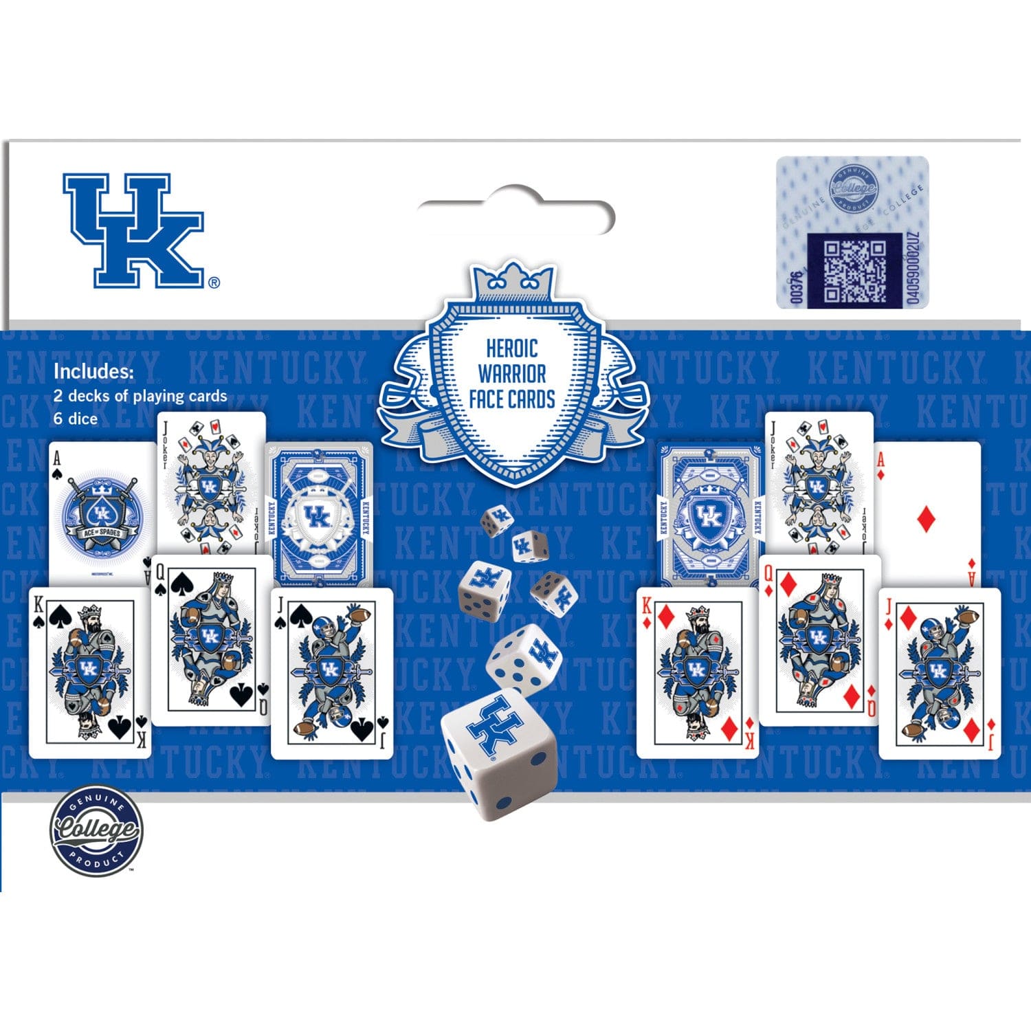 Kentucky Wildcats 2-Pack Playing Cards & Dice Set
