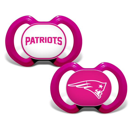 New England Patriots - Pink Pacifier 2-Pack - 757 Sports Collectibles