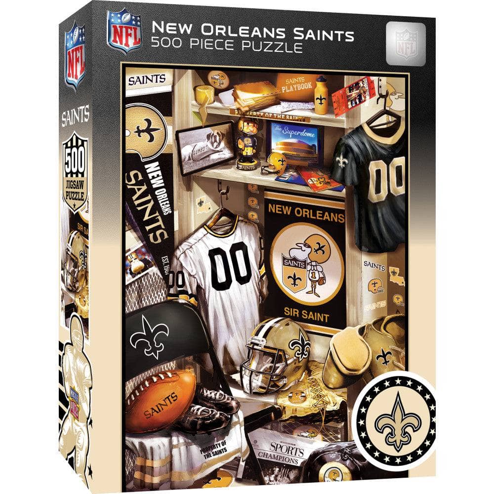 New Orleans Saints Locker Room 500 Piece Jigsaw Puzzle