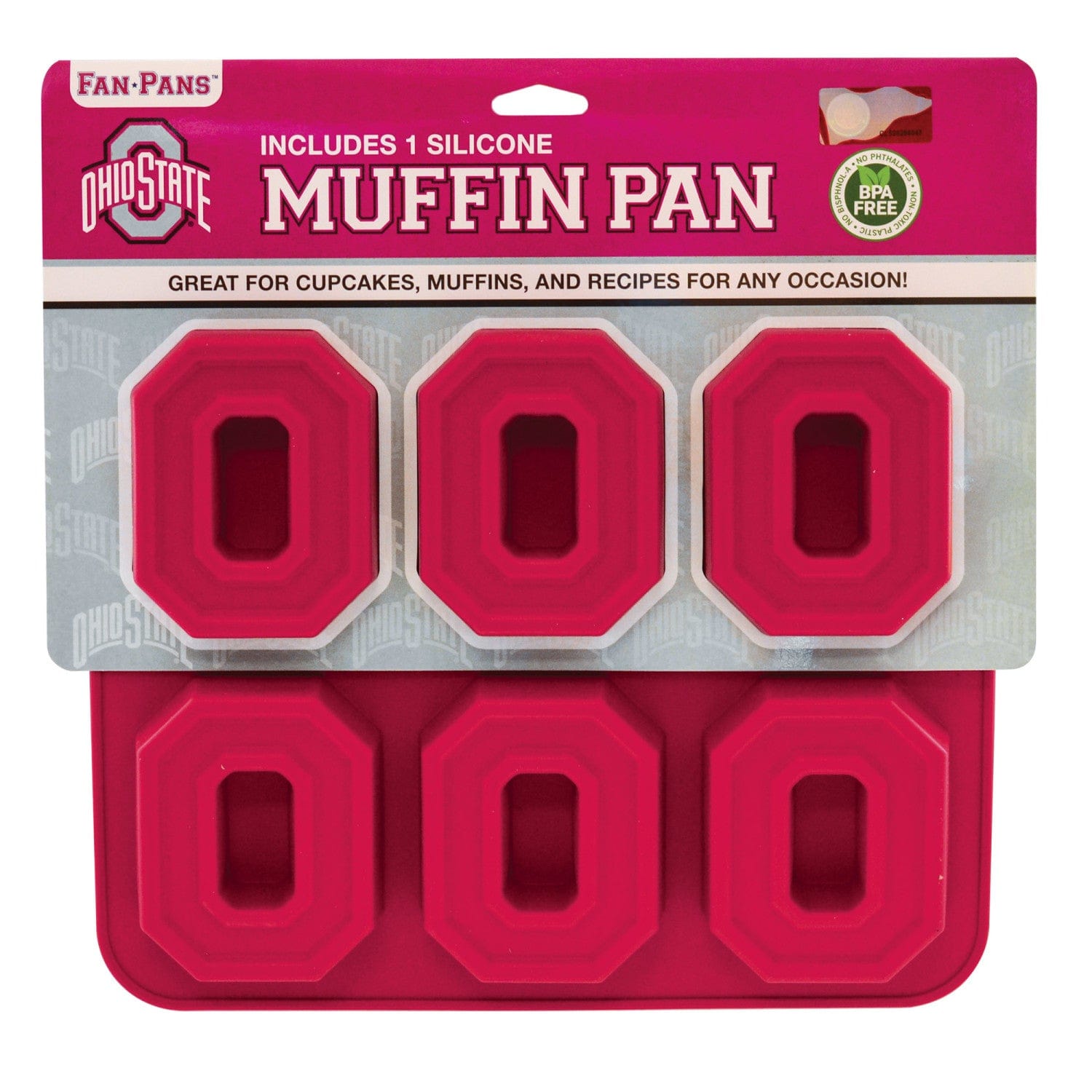 Ohio State Buckeyes Muffin Pan - Bake with Team Spirit!