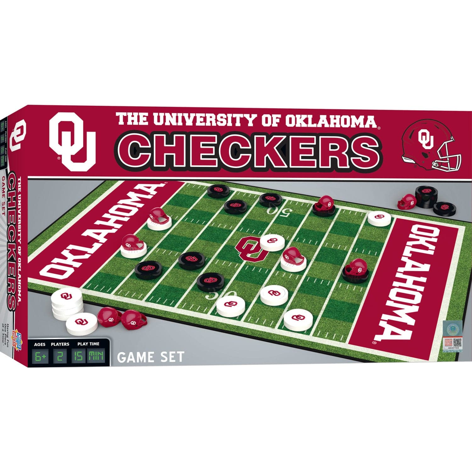 Oklahoma Sooners Checkers Game Set - Sports Gifts, Sports Memorabilia, Sports Collectibles, Fan Shop